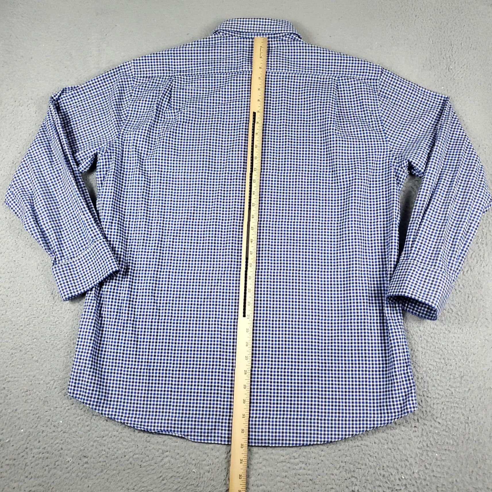 Tommy Hilfiger Tommy Hilfiger Shirt Mens XL Blue Check Casual Button Up Long Sleeve Size US XL / EU 56 / 4 - 3 Thumbnail