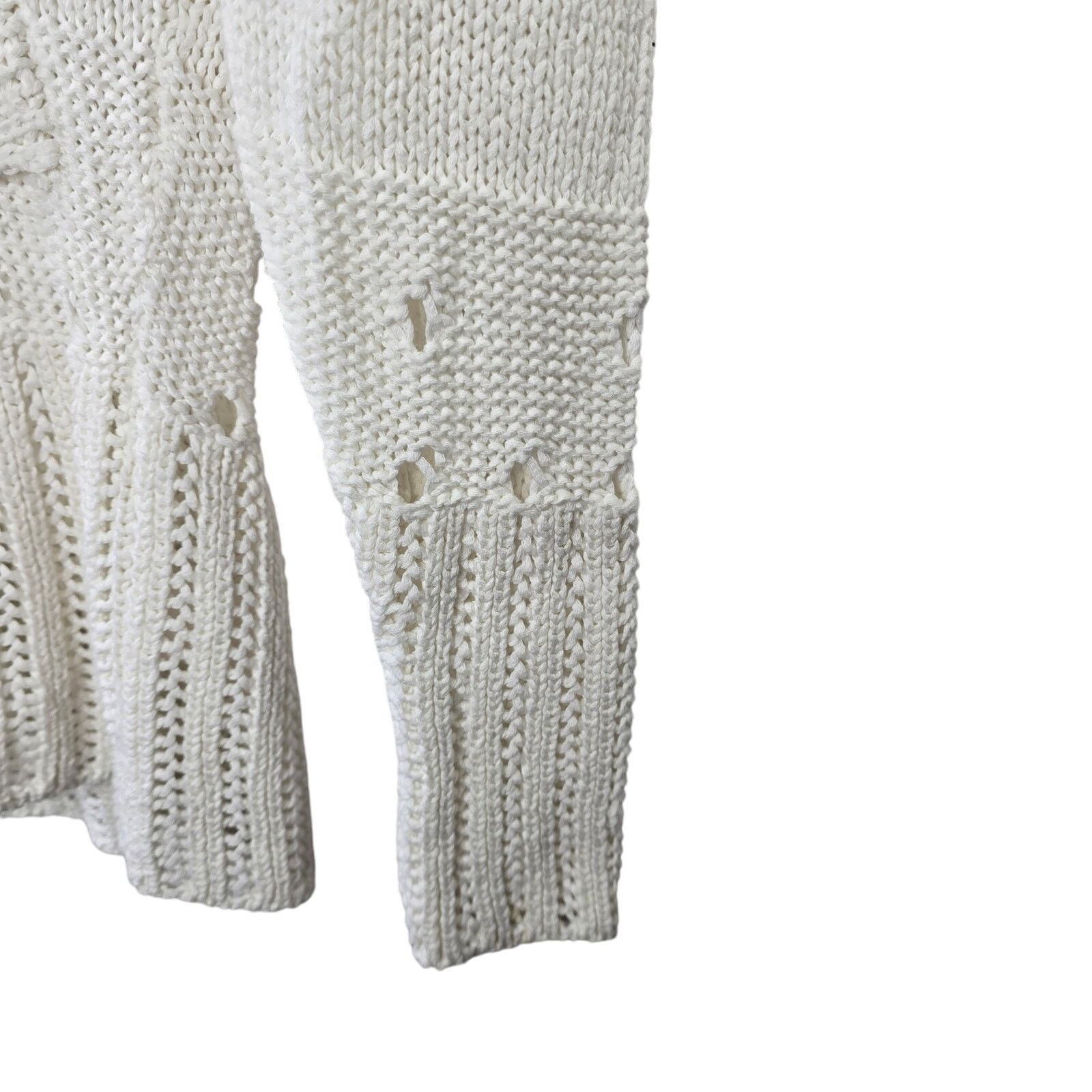 Other Gina Mantelli For OtreerrE Made in Italy White Sweater Small Size S / US 4 / IT 40 - 4 Thumbnail