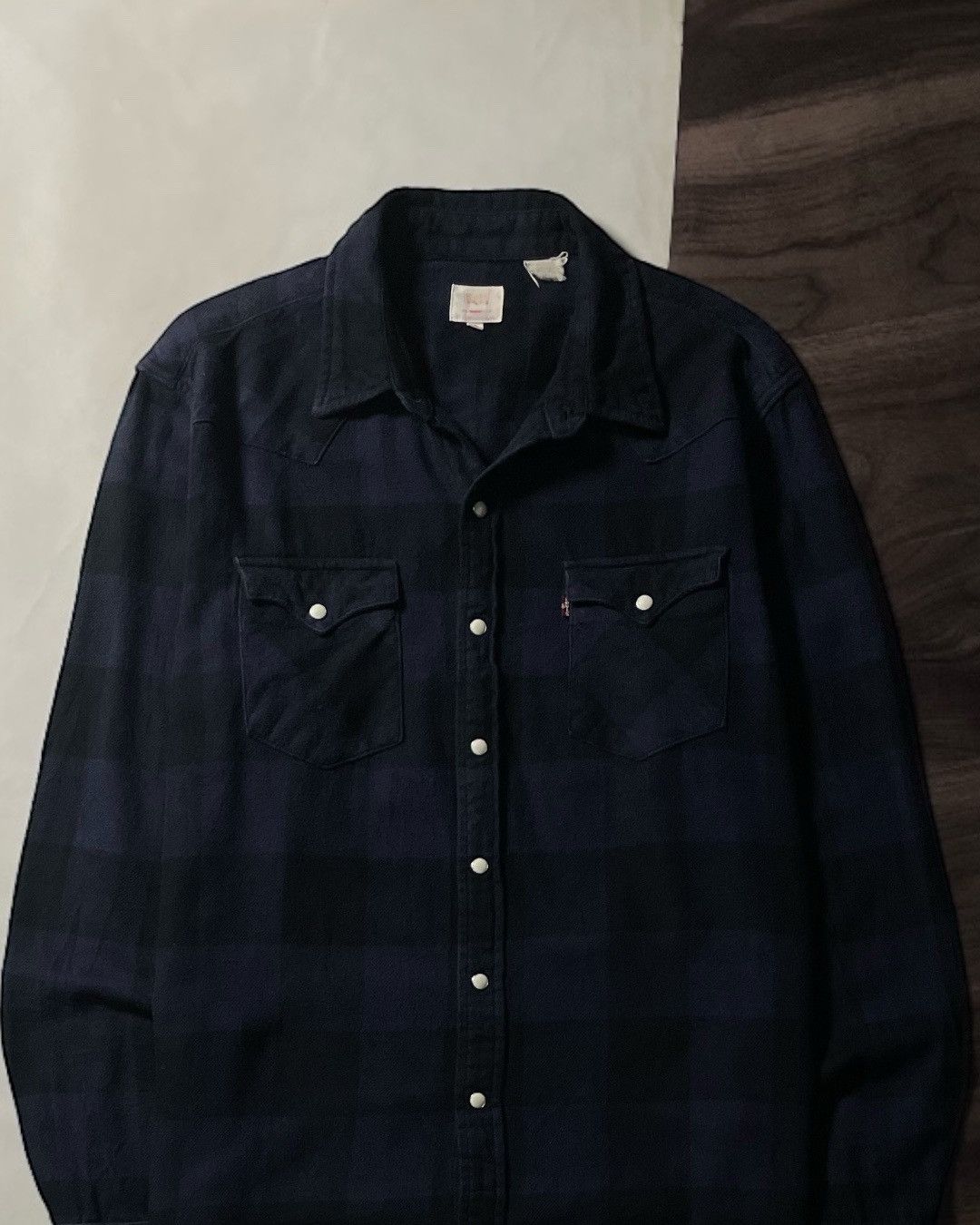 Levi's Flannel Shirt Western Double Pocket LEVIS Size L fit XL Size US L / EU 52-54 / 3 - 2 Thumbnail