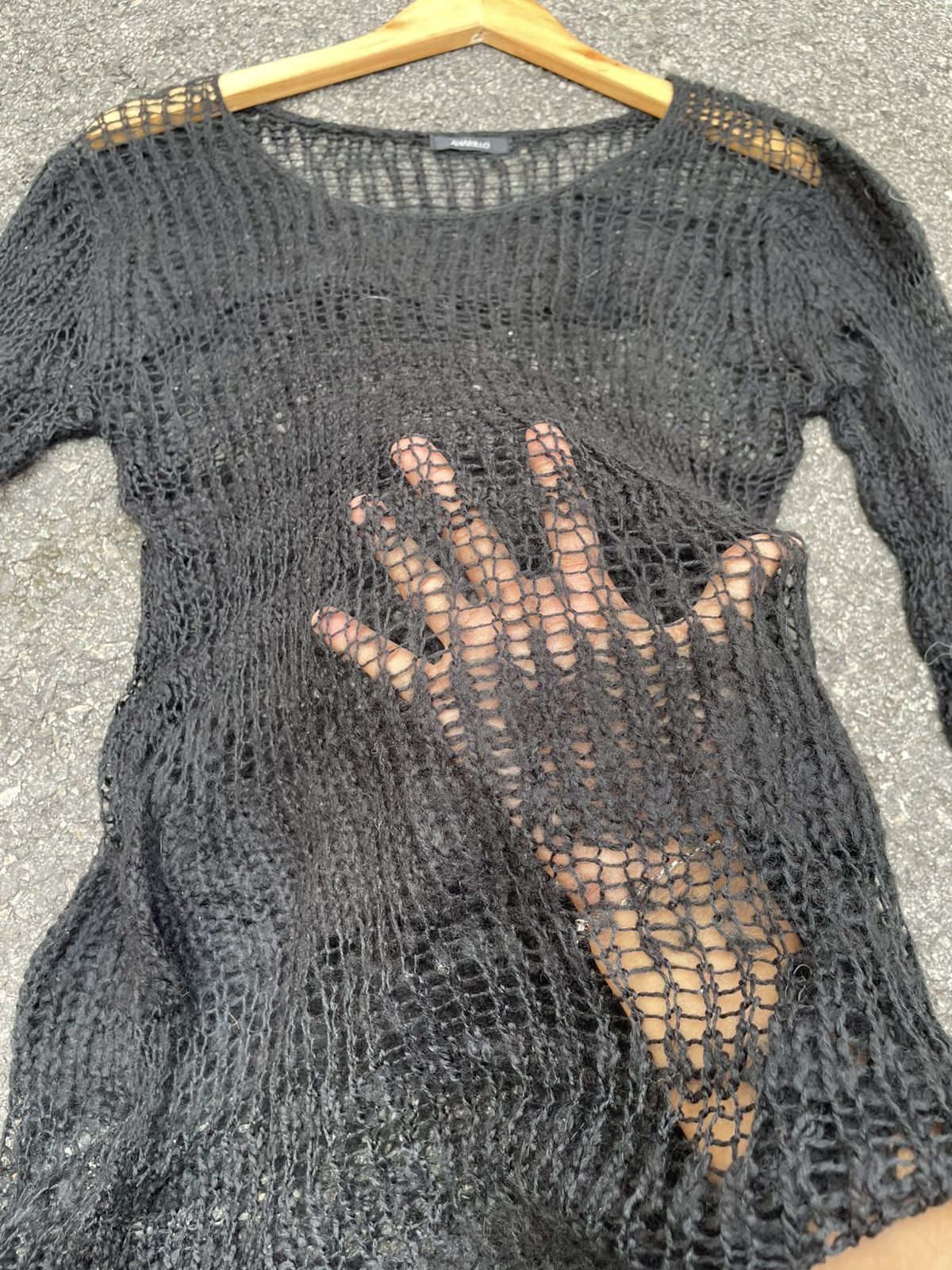 If Six Was Nine Y2K Mesh Striped Knit Size M / US 6-8 / IT 42-44 - 5 Thumbnail