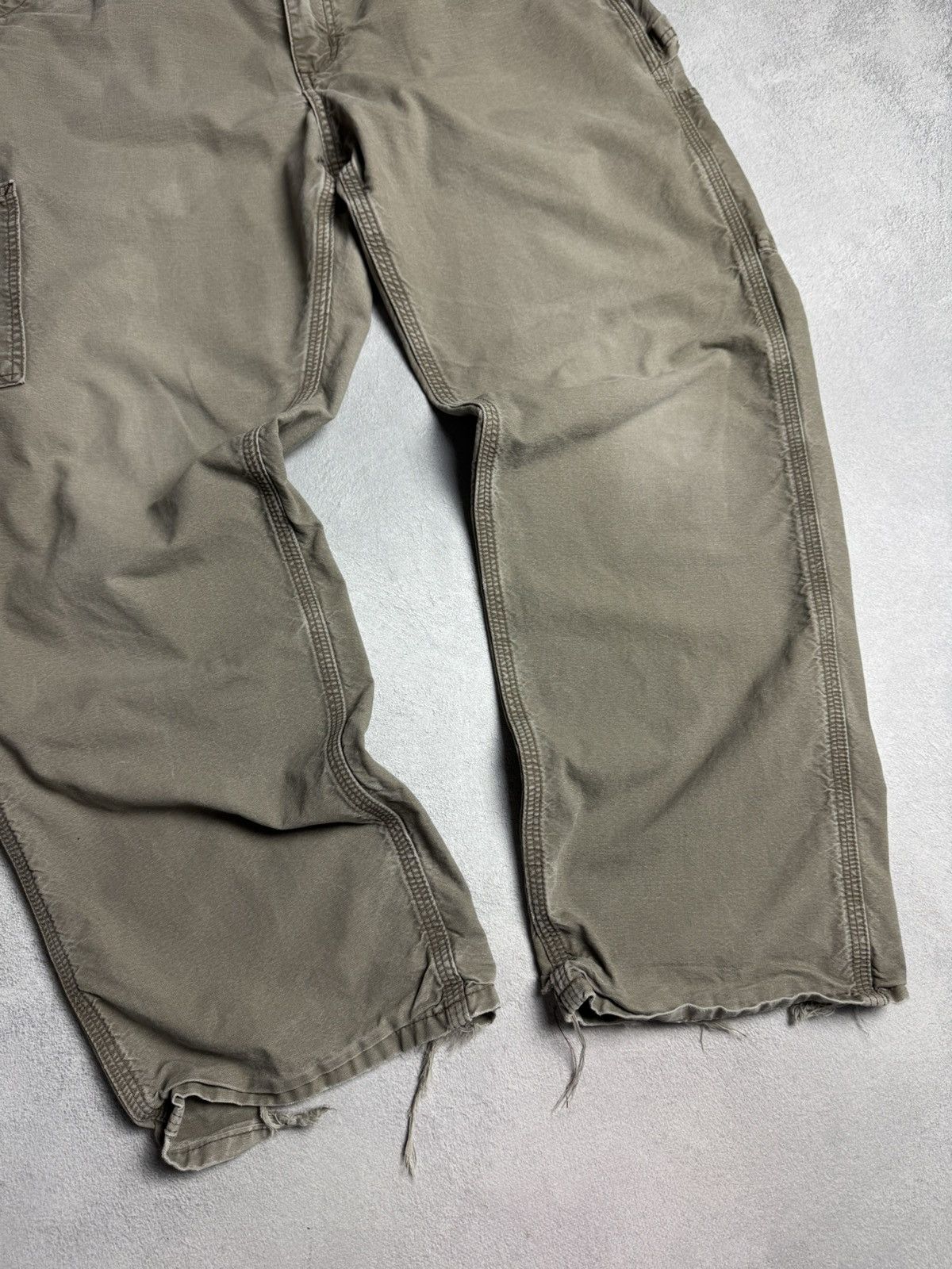 Carhartt × Vintage Carhartt Vintage 90s Straight Faded Carpenter Pants sz 34/30 Size US 34 / EU 50 - 9 Thumbnail