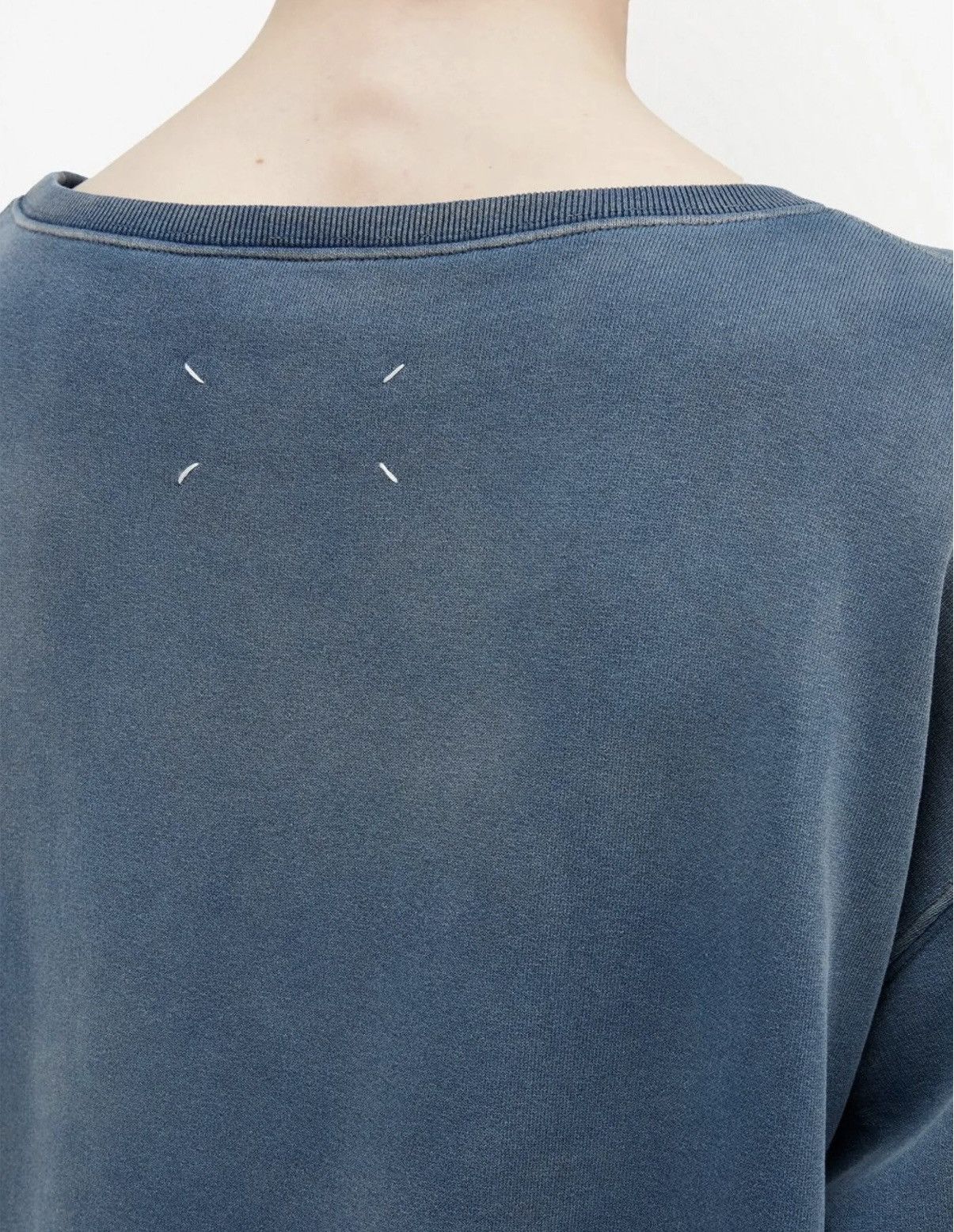 Maison Margiela $1.2k worn-look organic-cotton sweatshirt, M,oversized),IT Size US M / EU 48-50 / 2 - 5 Thumbnail