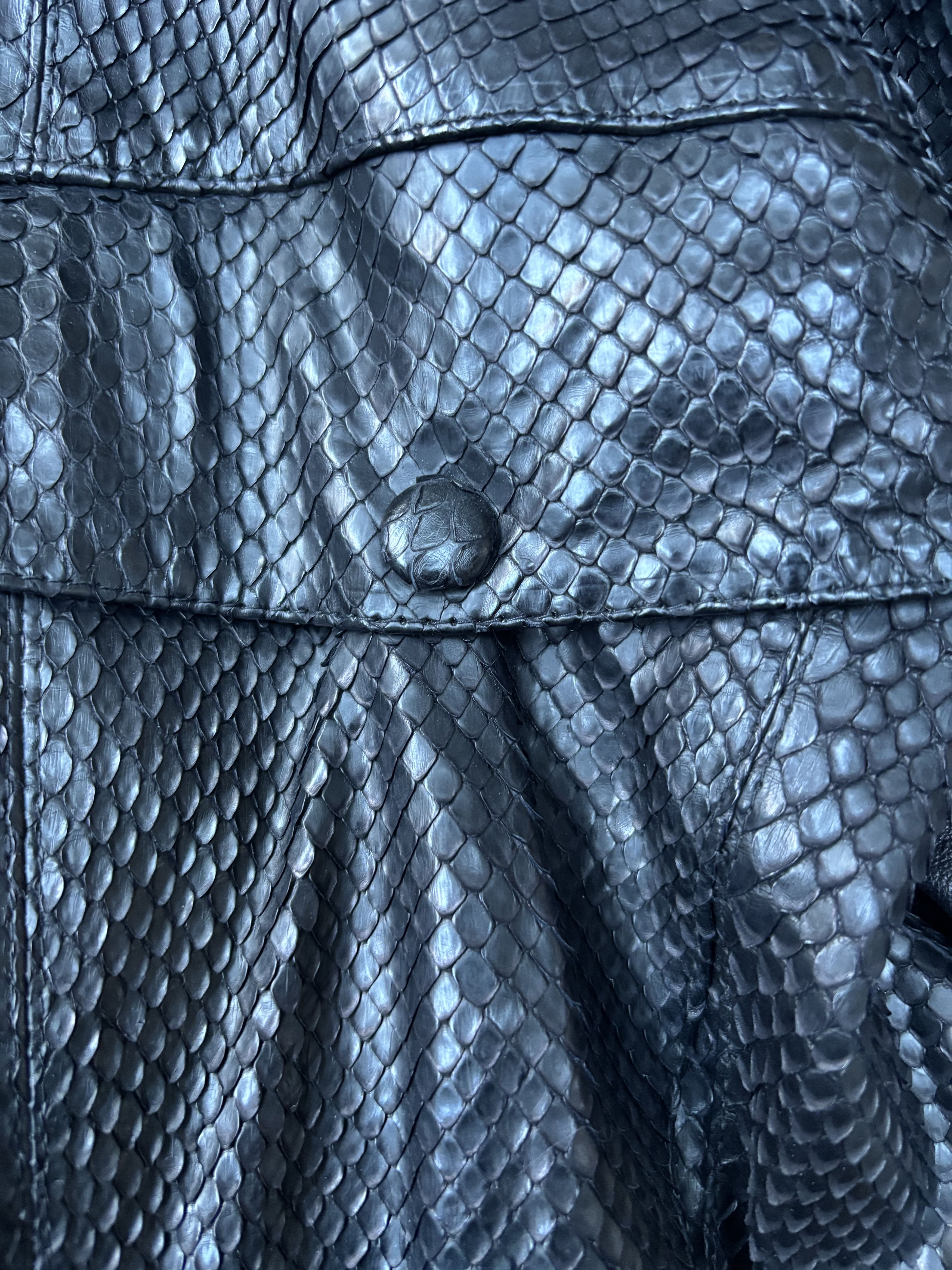 Claude Montana 80s Runway Claude Montana Snakeskin Jacket Size US S / EU 44-46 / 1 - 9 Thumbnail