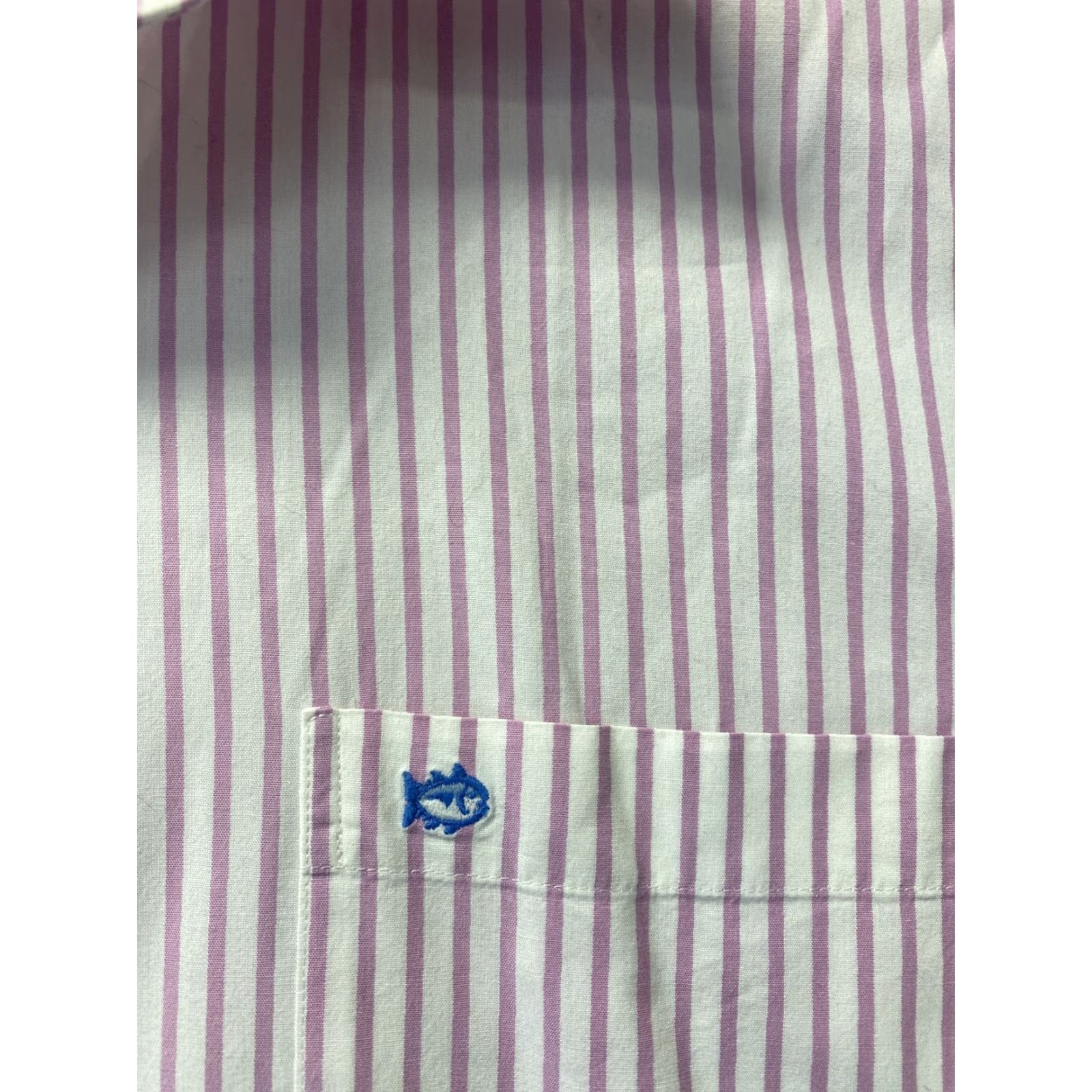 Southern Tide Southern Tide Button-Up Shirt Adult XL Pink White Striped Casual Mens Size US XL / EU 56 / 4 - 4 Thumbnail