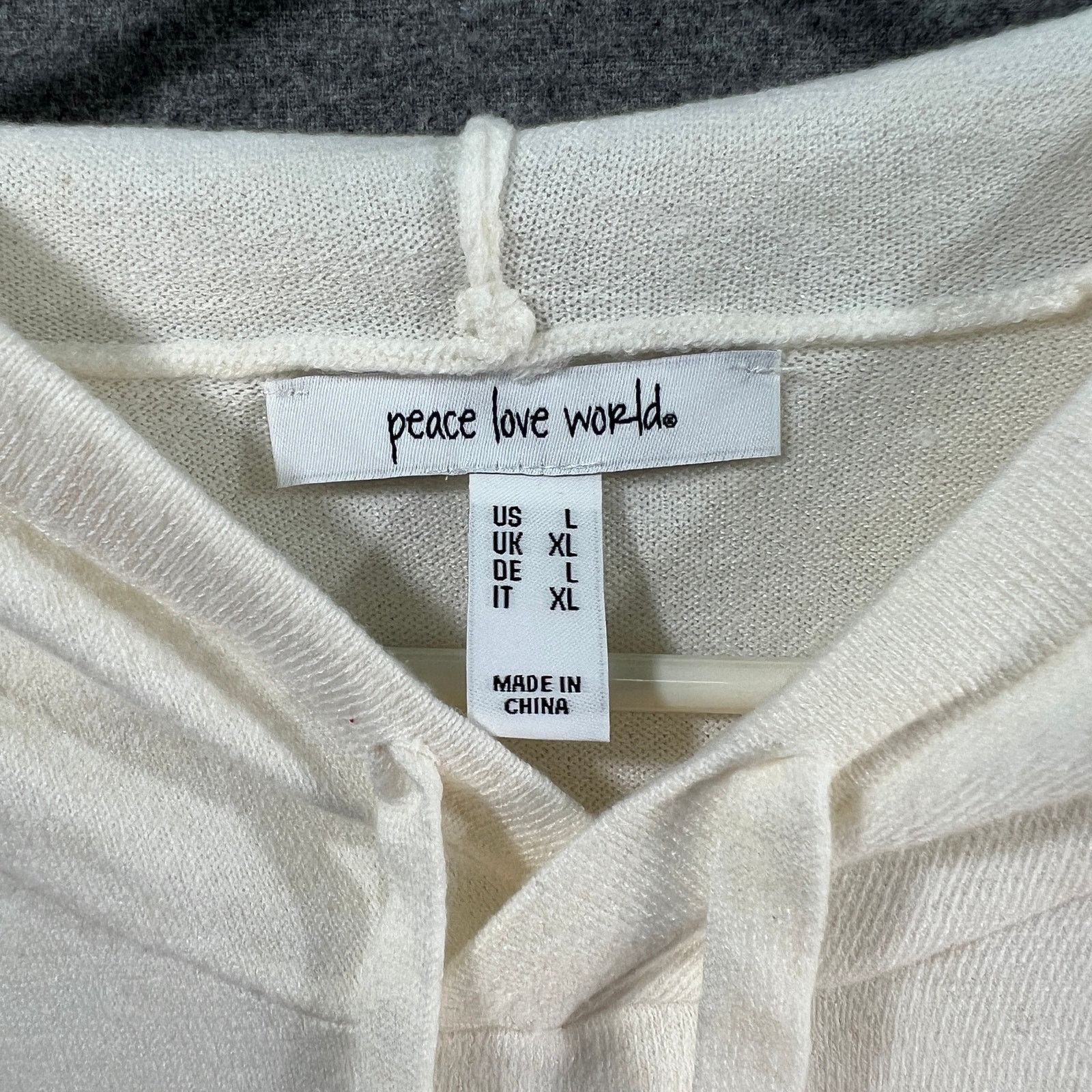 Other Peace Love World Pure Love Travel Pullover Pristine Ivory Size L / US 10 / IT 46 - 3 Thumbnail