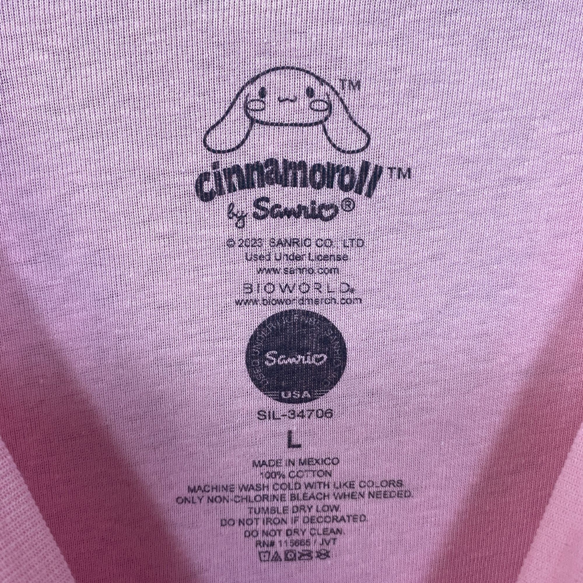 Other Sanrio Cinnnamoroll Flower Crown Pink Croptop T-Shirt Large Size L / US 10 / IT 46 - 4 Thumbnail
