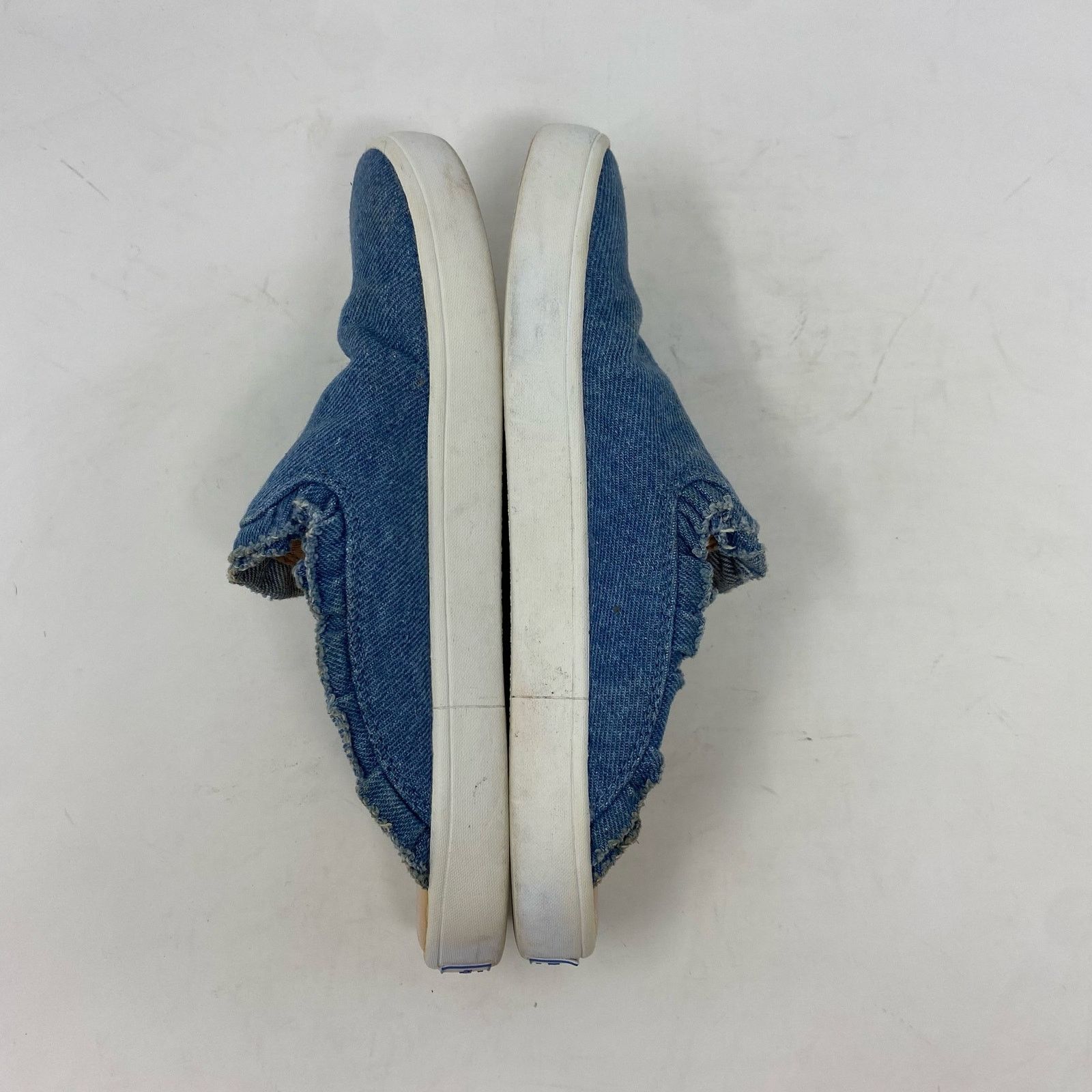 Kate Spade Kate Spade Blue Denim Liane Ruffle Slip On Womens Size 6.5 Size US 6.5 / IT 36.5 - 5 Thumbnail