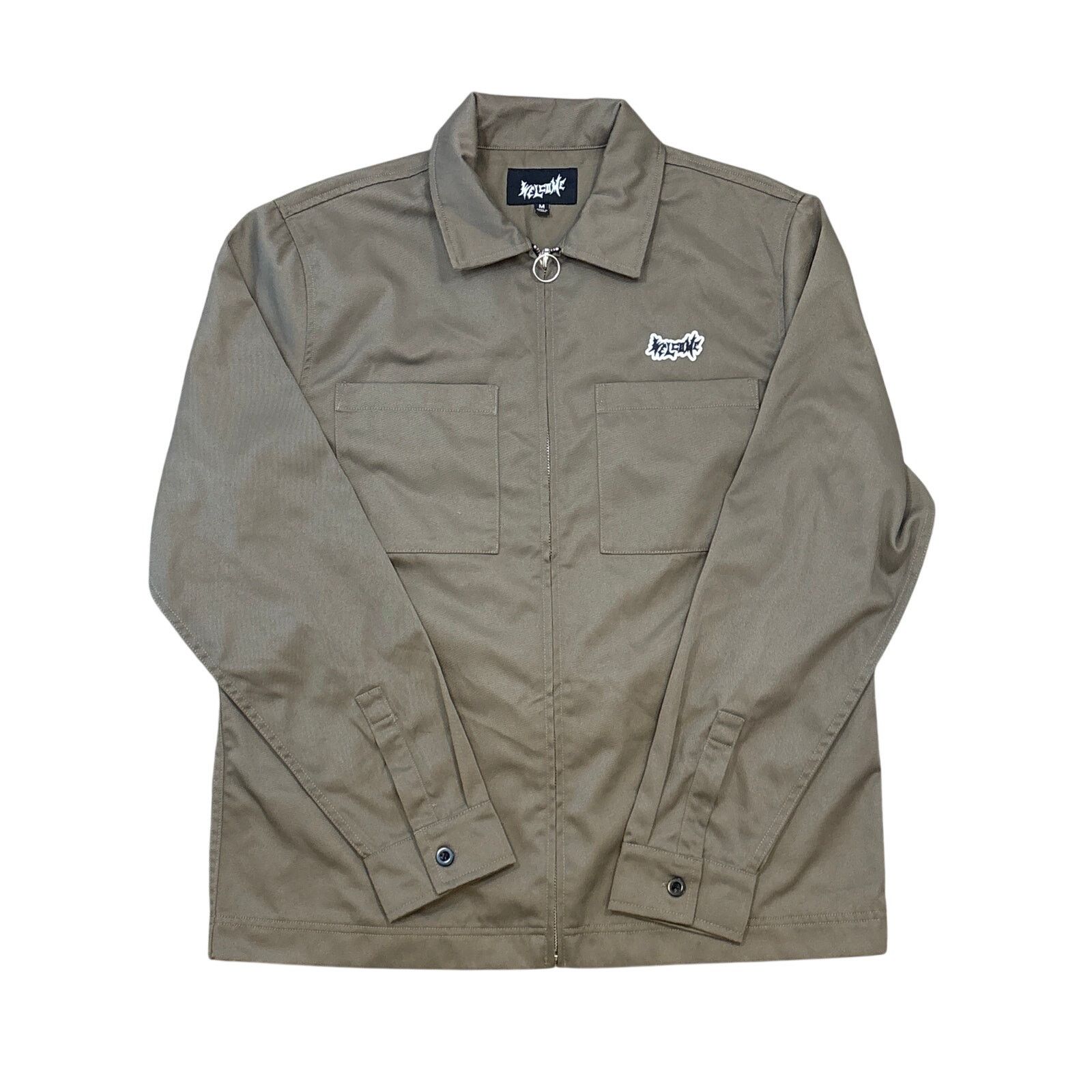 Welcome Skateboards Welcome Bapholit brown long sleeve work shirt zip up medium Size US M / EU 48-50 / 2 - 2 Thumbnail
