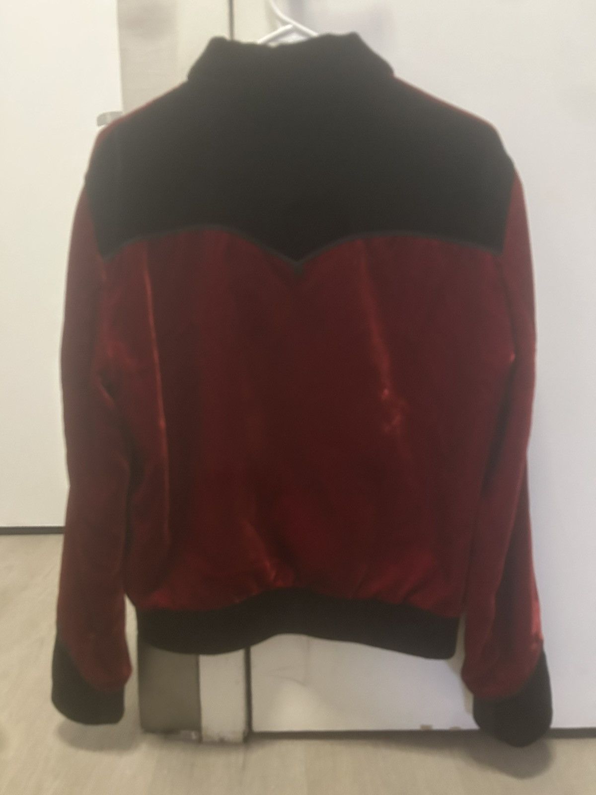 Hedi Slimane Saint Laurent Paris Runway AW16 Palladium Red Velvet Size US M / EU 48-50 / 2 - 2 Thumbnail