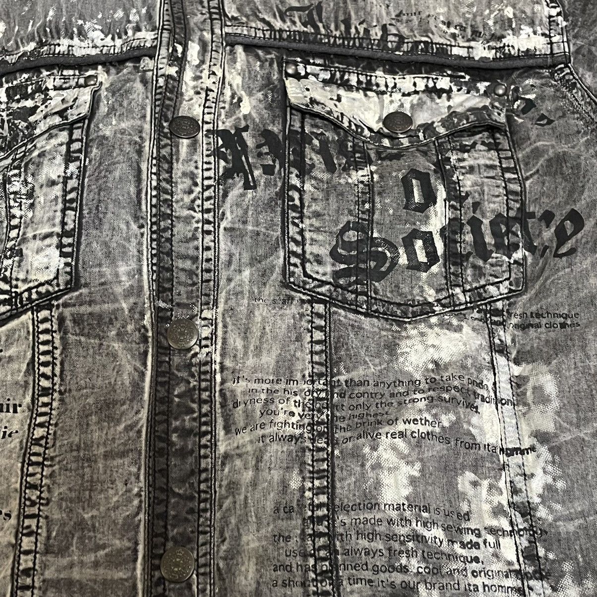In The Attic 🇯🇵 IN THE ATTIC POEM PUNK GOTHIC DOUBLE LAYER JACKET Size US L / EU 52-54 / 3 - 18 Thumbnail