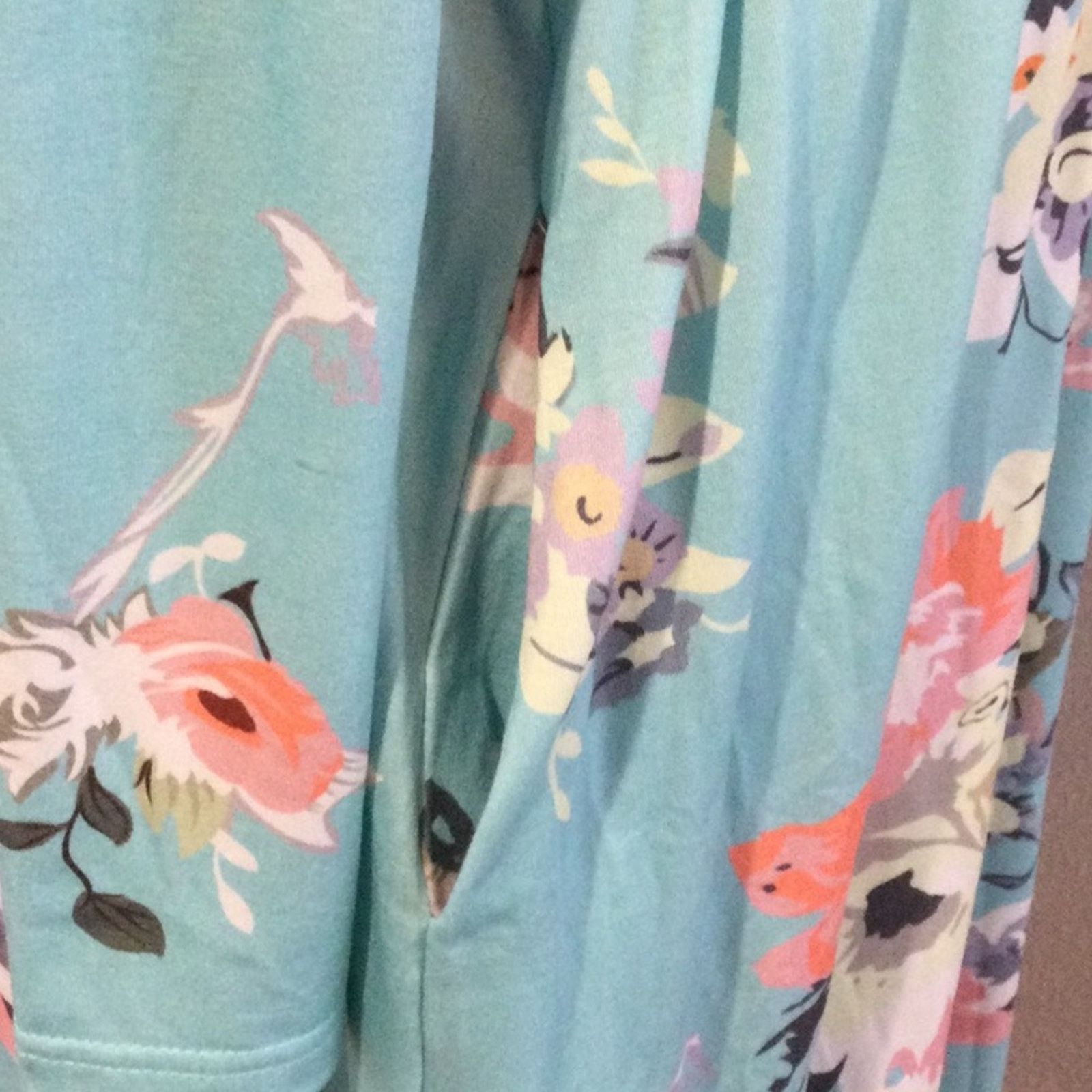 Other Ouges Blue Floral V-Neck Wrap Waist Knee Length Dress XL Size XL / US 12-14 / IT 48-50 - 8 Thumbnail