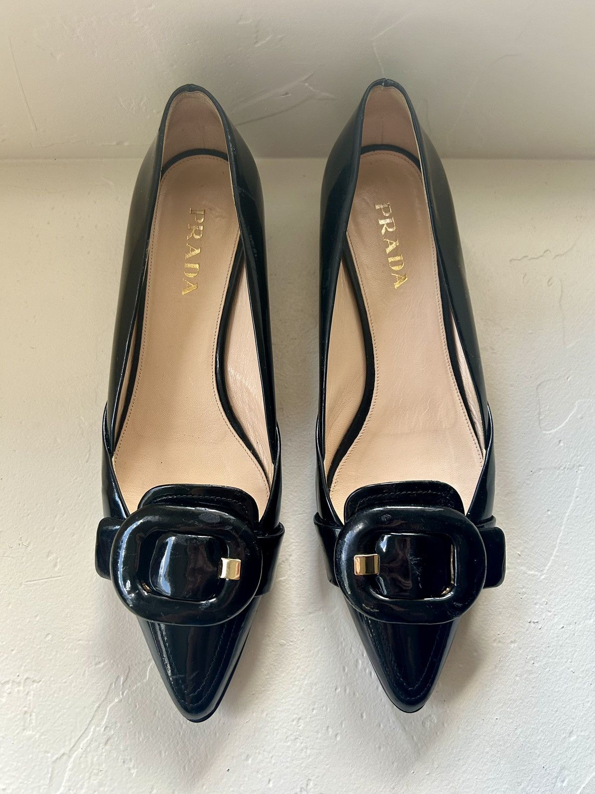 Prada Prada Buckle Mini Heels Size US 7.5 / IT 37.5 - 1 Thumbnail