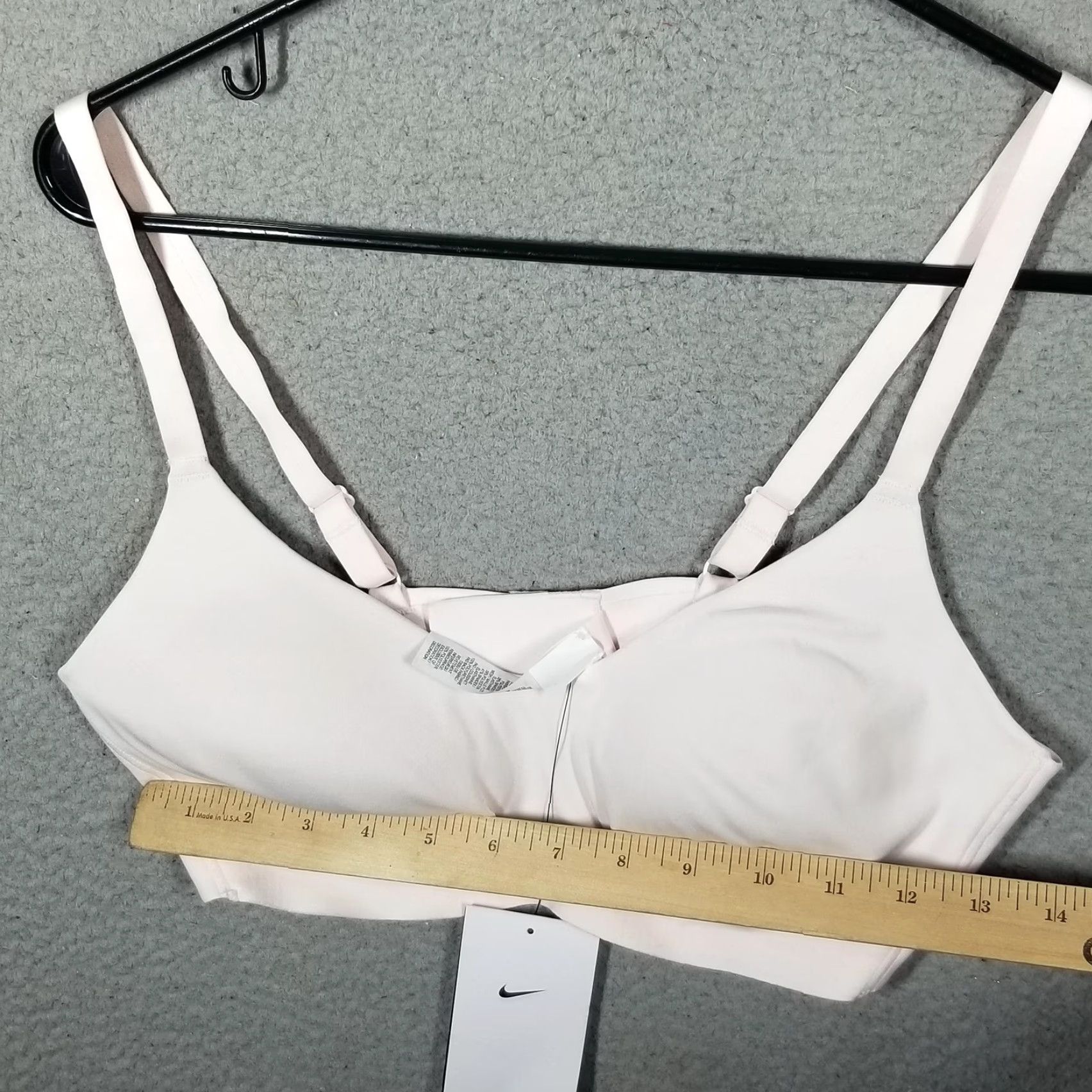 Nike Nike Sports Bra Womens Large Light Pink DM0526-640 Training A-B Support New Tags Size ONE SIZE - 5 Thumbnail