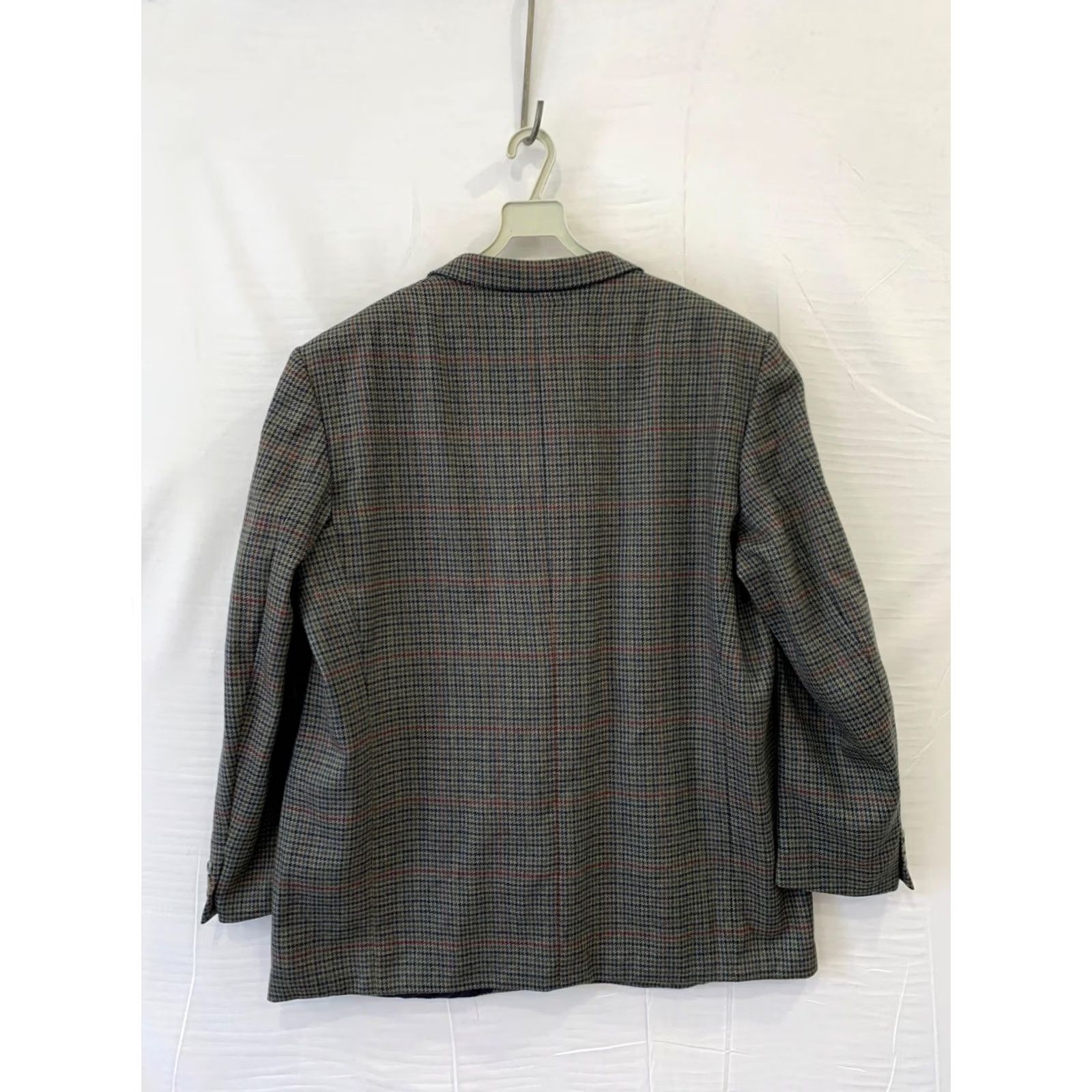 Paul Smith VINTAGE Paul Smith Tailor Blazer Mens 48R Brown Houndstooth Tweed Wool Sport Coat Mens XL Size 48R - 2 Thumbnail