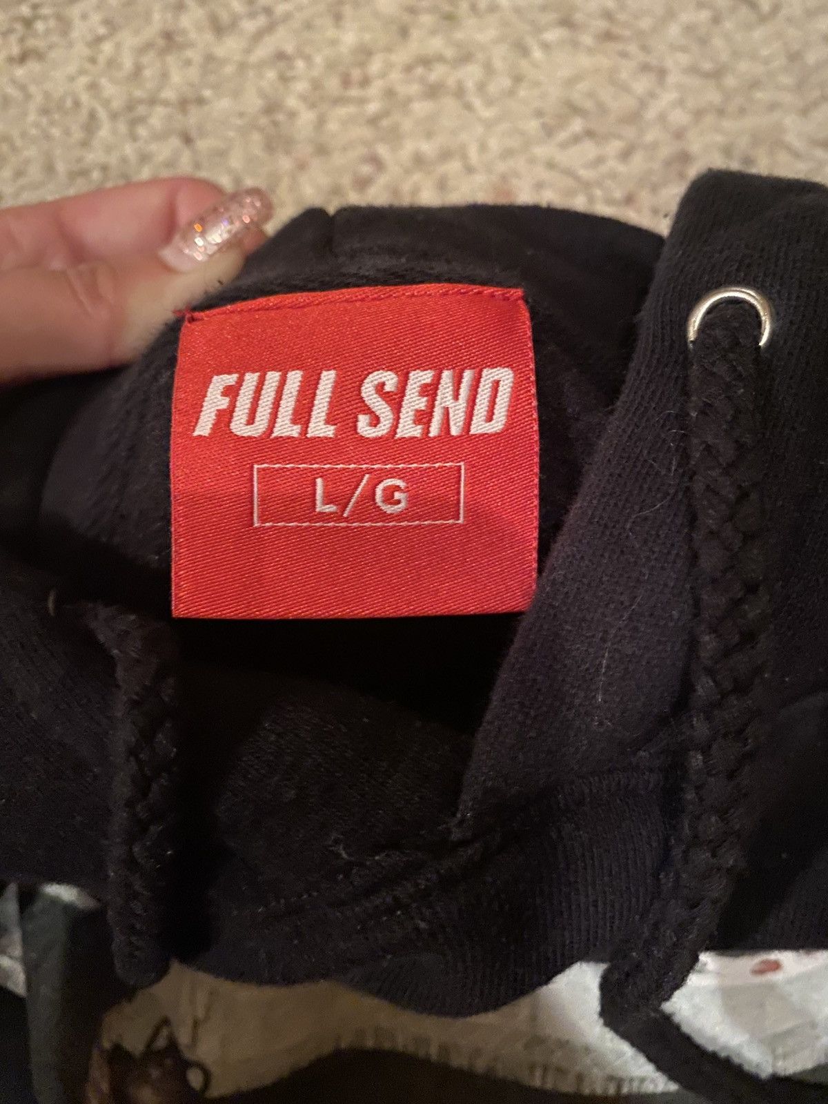 Full Send Nelk Boys Full Send Black Hoodie ( The Last Send ) Size US L / EU 52-54 / 3 - 3 Thumbnail