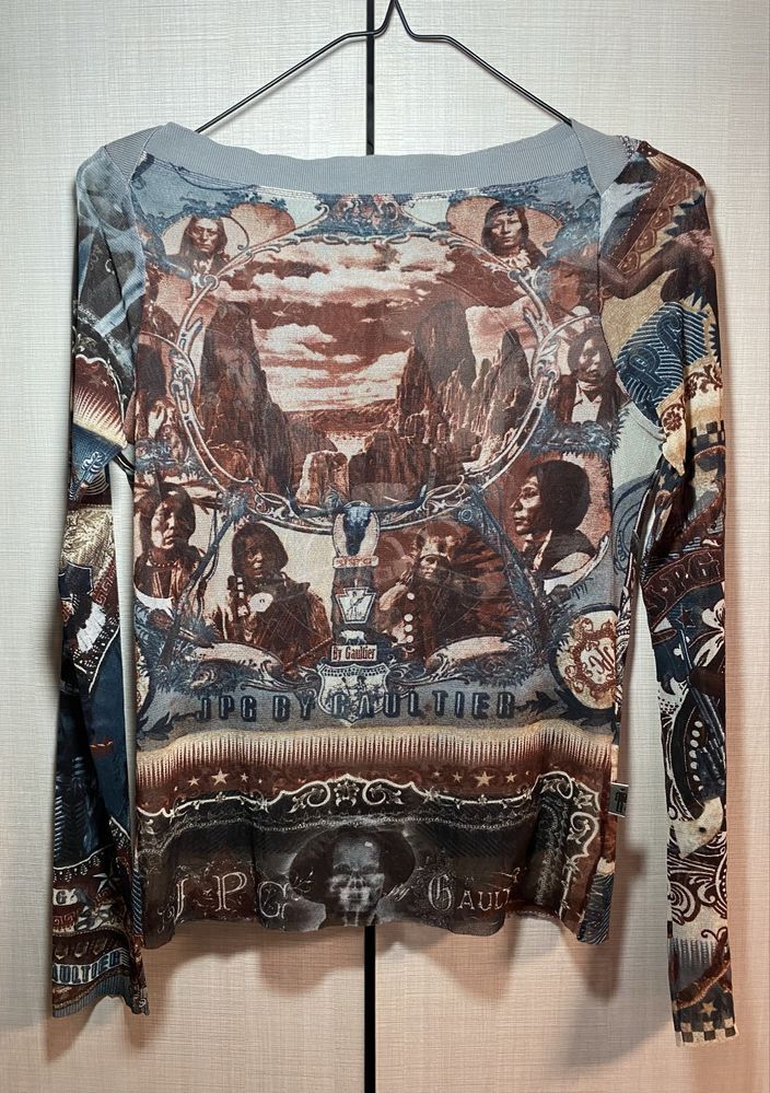 Jean Paul Gaultier JPG Gaultier Jean Paul Indian Vintage Mesh Top Size S / US 4 / IT 40 - 1 Thumbnail