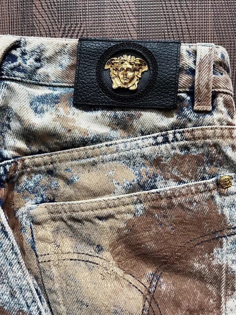 Versace Versace Violent yellow mud jeans Size US 29 - 6 Thumbnail