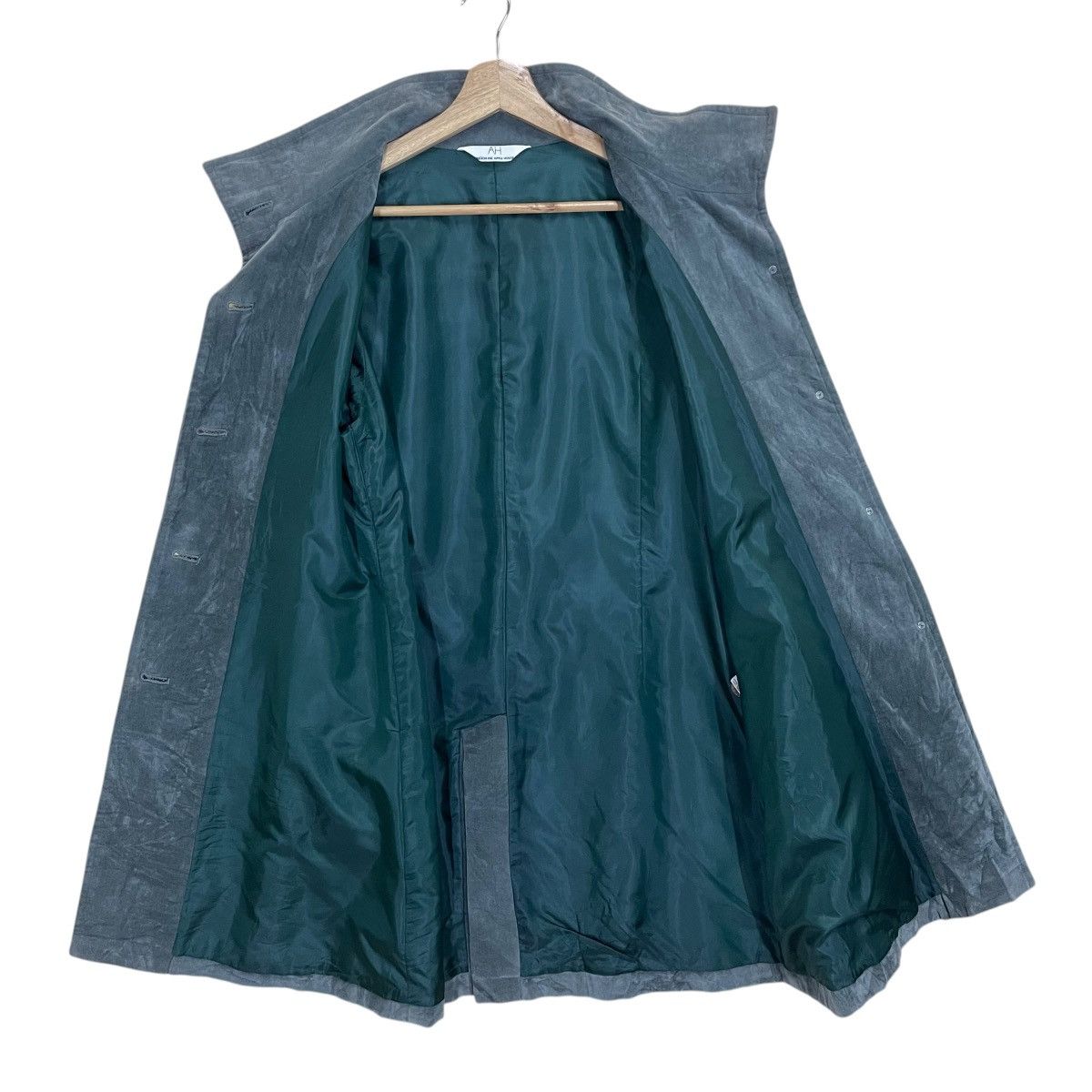 Issey Miyake Japanse Abuchi Inc Apple House Long Coat Jacket Size US M / EU 48-50 / 2 - 12 Thumbnail