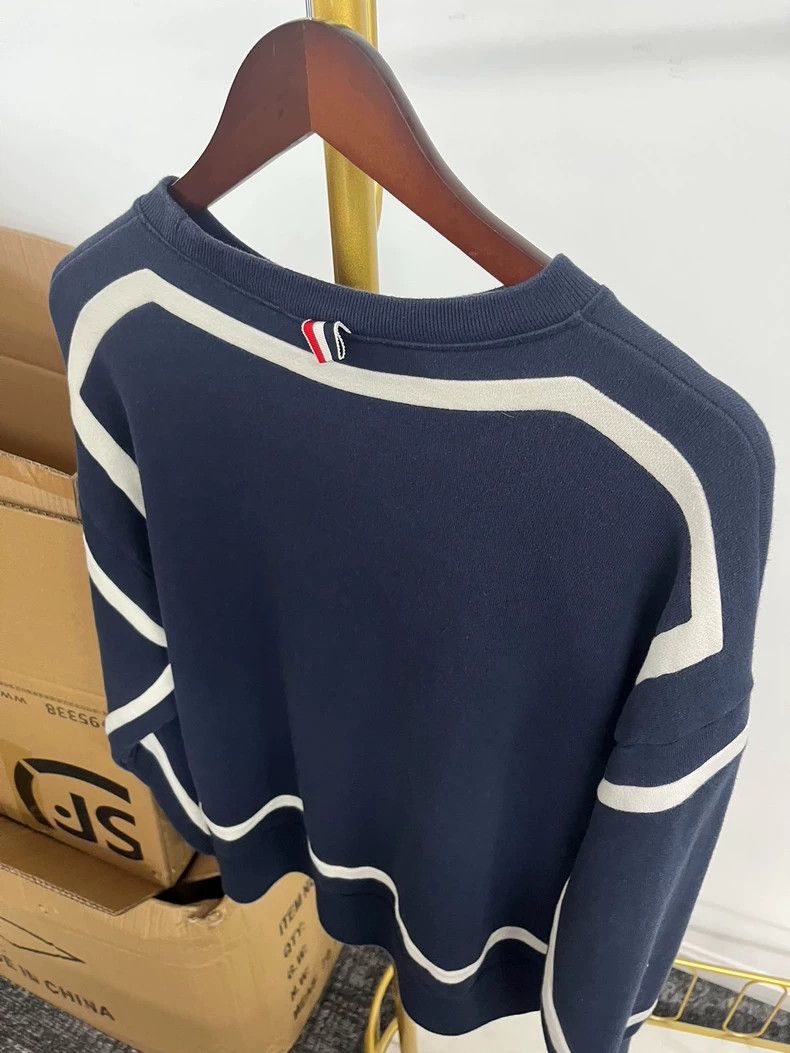 Thom Browne Thom Browne Blue hoodie Size US S / EU 44-46 / 1 - 4 Thumbnail