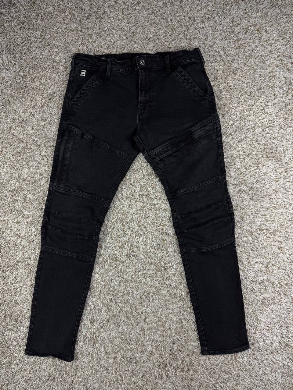 G-Star RAW Rackam 3D Skinny Black Denim Jeans