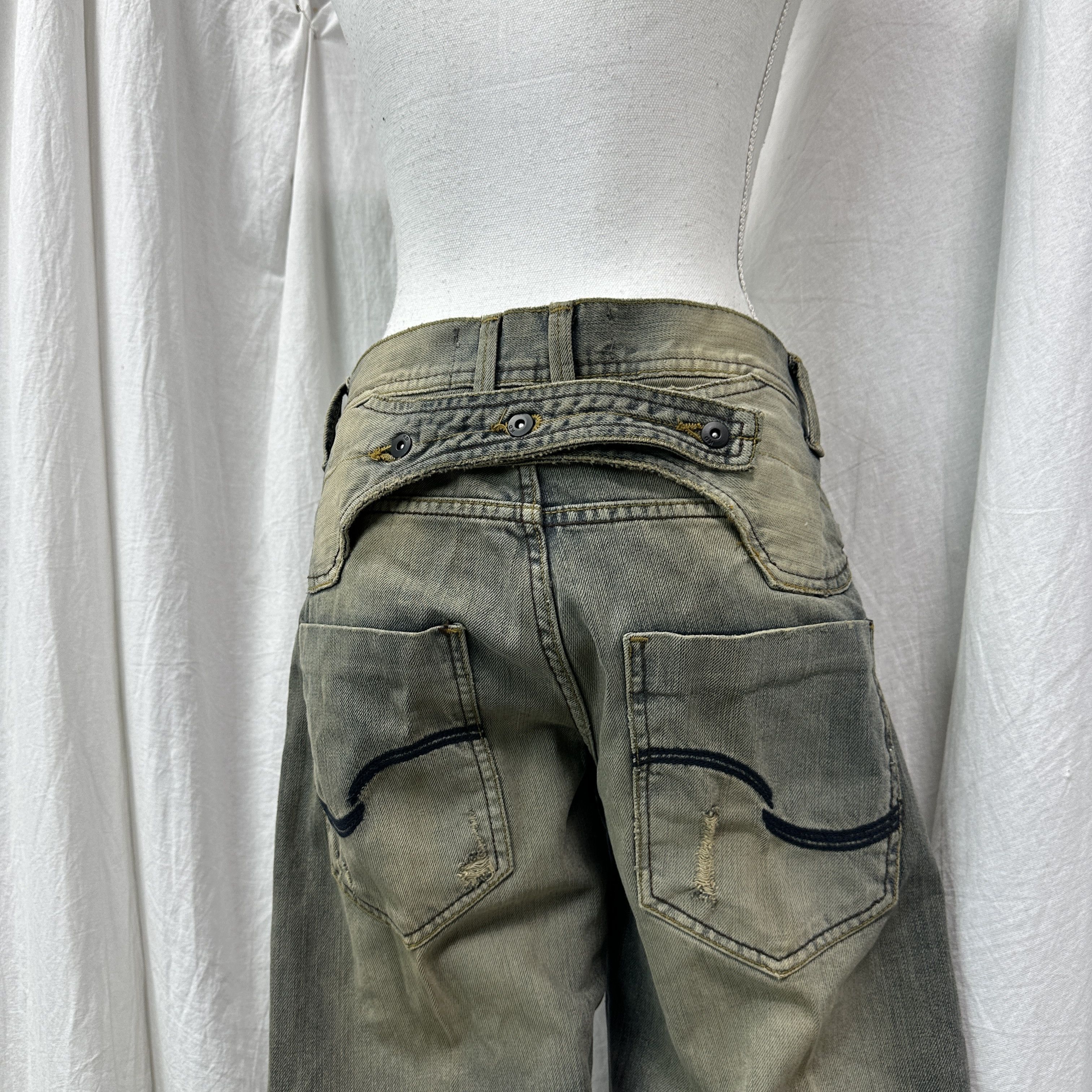 Vintage Vintage Denim Streetwear Baggy Rotten Green Jeans 00s Size US 30 / EU 46 - 5 Thumbnail