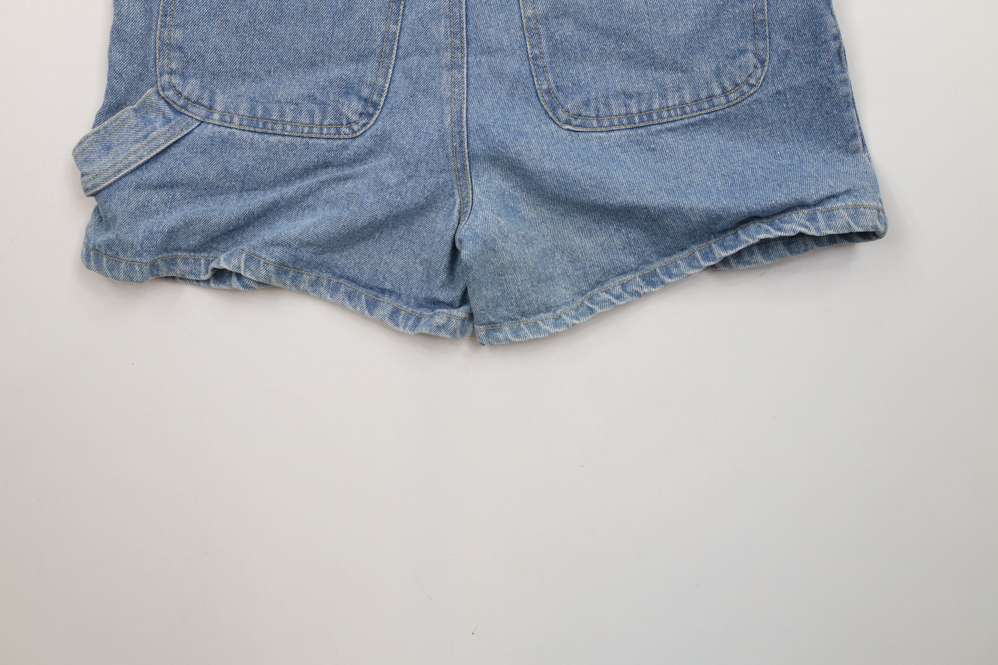 Vintage Vintage 90s Streetwear Pin Up Girl Denim Jean Shorts Blue Size 28" / US 6 / IT 42 - 11 Thumbnail