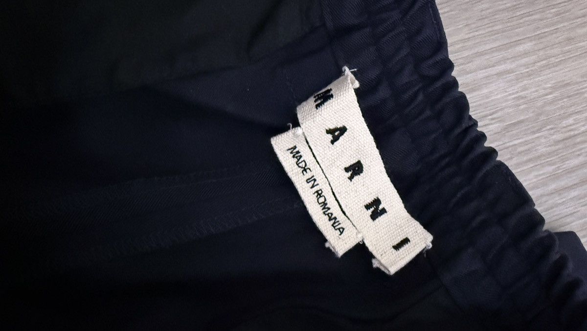 Marni Marni Workwear Cotton Gabardine Crop Pants 30US 46EU navy Size US 30 / EU 46 - 4 Thumbnail