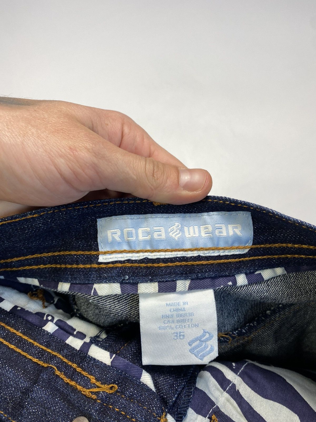 Rocawear Vintage Rocawear Baggy Denim y2k Rap Shorts Size 32 Size US 36 / EU 52 - 10 Thumbnail