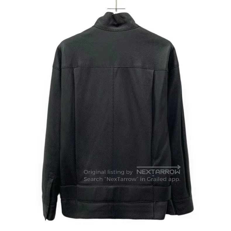 Hermes Hermes Black Buckle Long Sleeve Leather Jacket Size XXS / US 00 / IT 34 - 2 Thumbnail