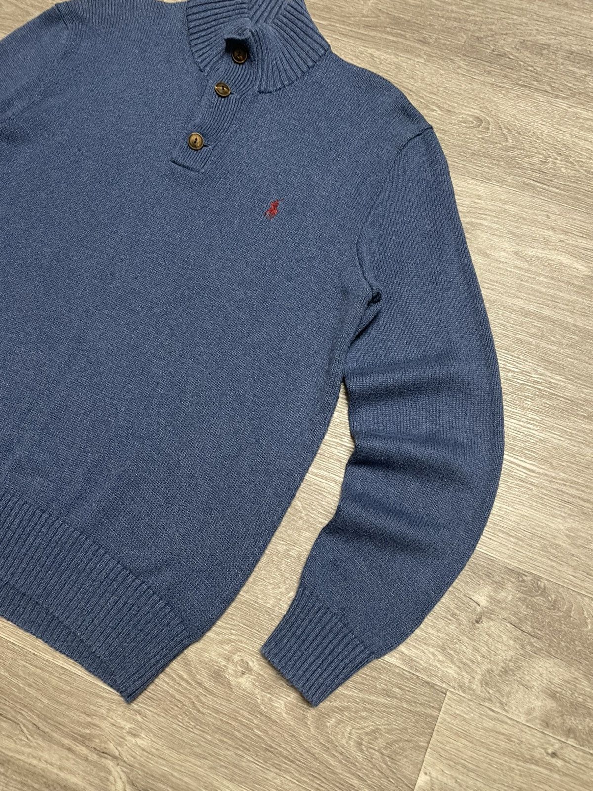 Polo Ralph Lauren Polo Ralph Lauren Half Button Knit Wool Sweater Pullover Size US L / EU 52-54 / 3 - 5 Thumbnail