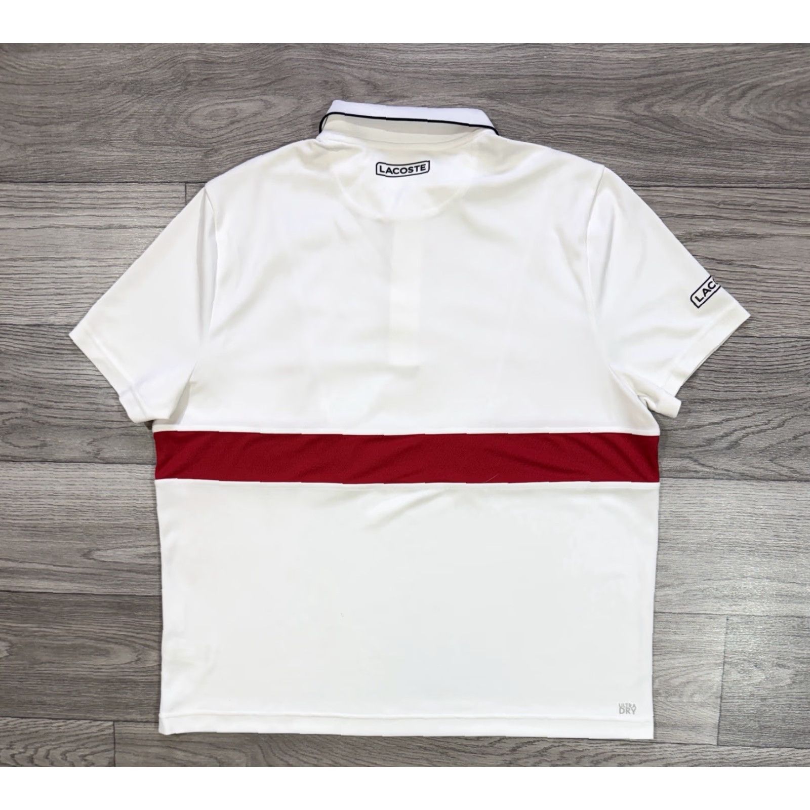 Lacoste Lacoste Sport Polo Shirt Short Sleeve White 2XL XXL Novak Djokovic Mens Polo Shirt Tennis Sports Shirt Size US XXL / EU 58 / 5 - 2 Thumbnail