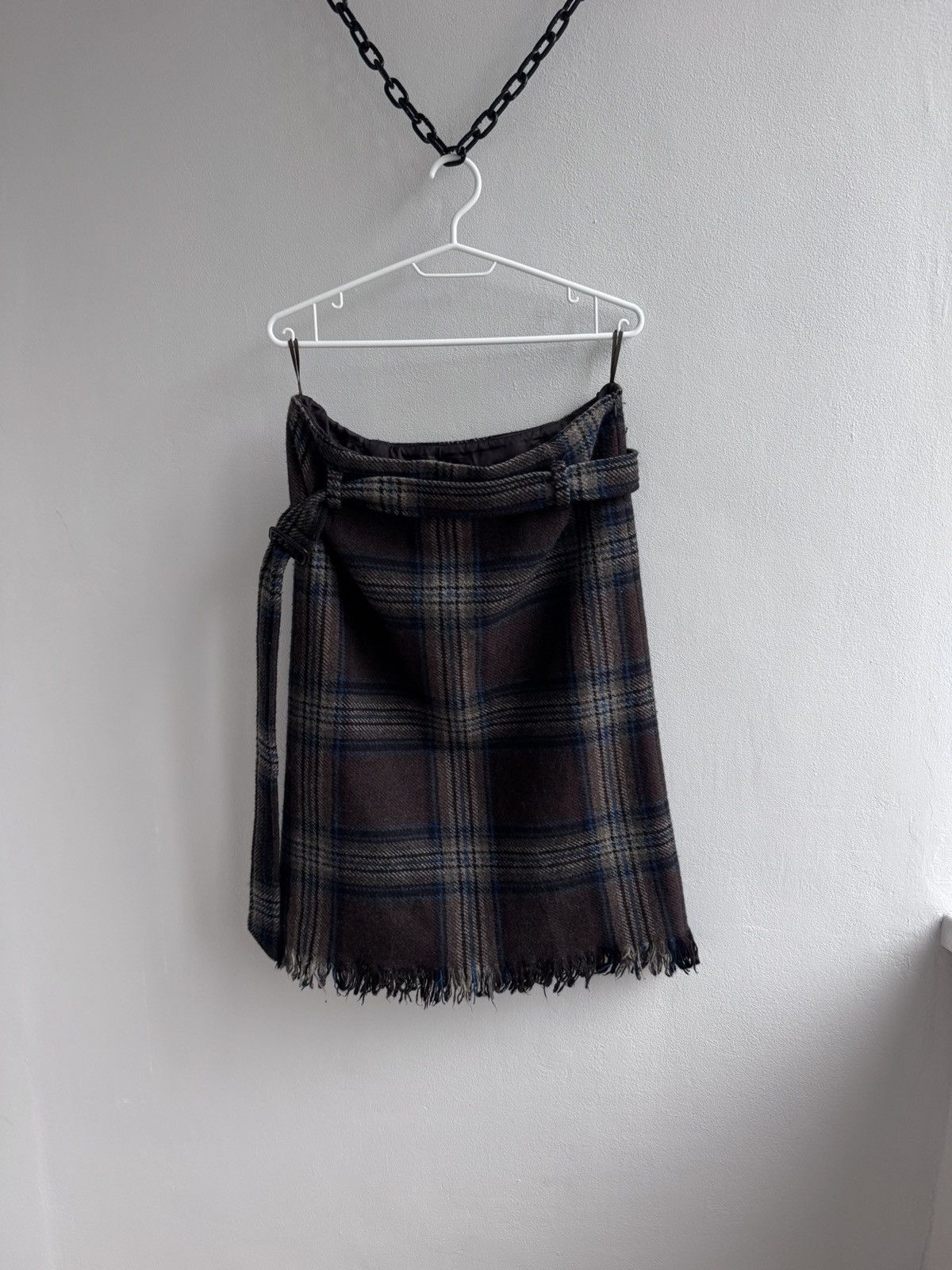 Max Mara Weekend Max Mara Wool Blend Plaid Skirt Size 30" / US 8 / IT 44 - 1 Thumbnail