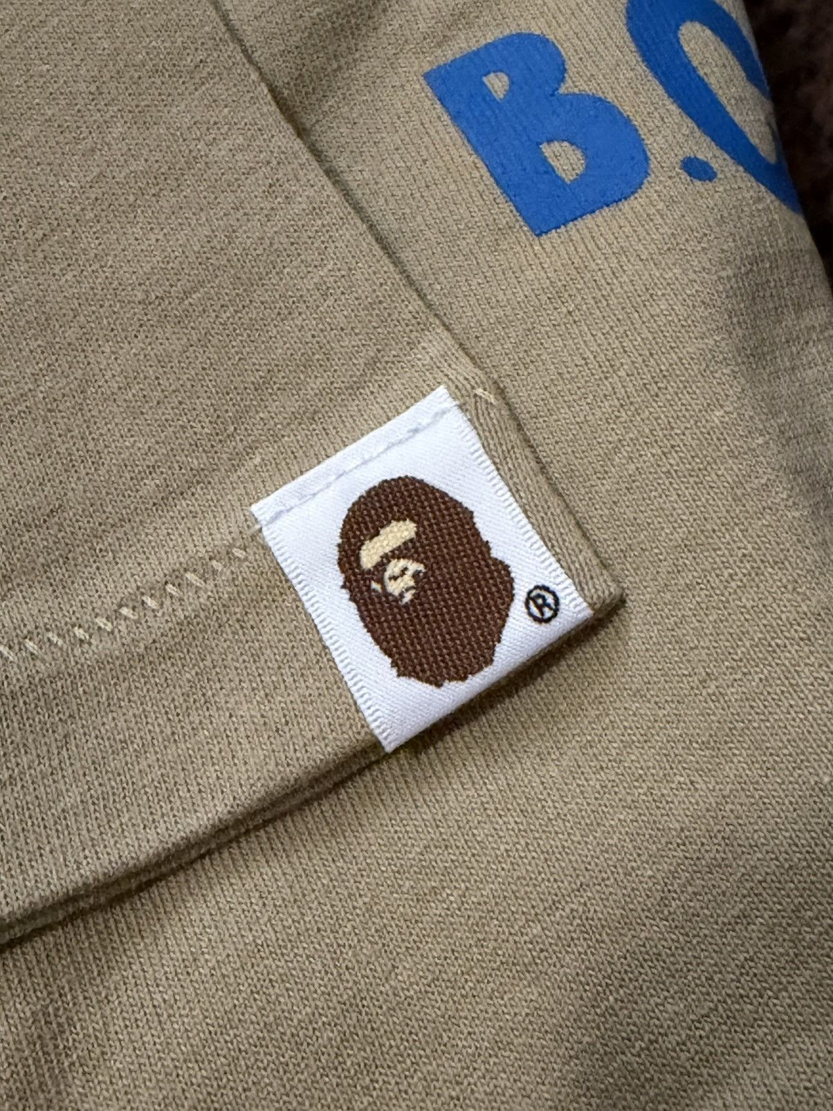 Bape BAPE PONR SHARK FACE TEE. BEIGE SMALL. 🦈 Size US S / EU 44-46 / 1 - 6 Thumbnail
