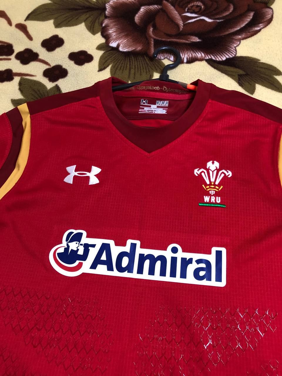 Under Armour WRU Wales National Rugby Under Armour Team Shirt Jersey Size US M / EU 48-50 / 2 - 5 Thumbnail