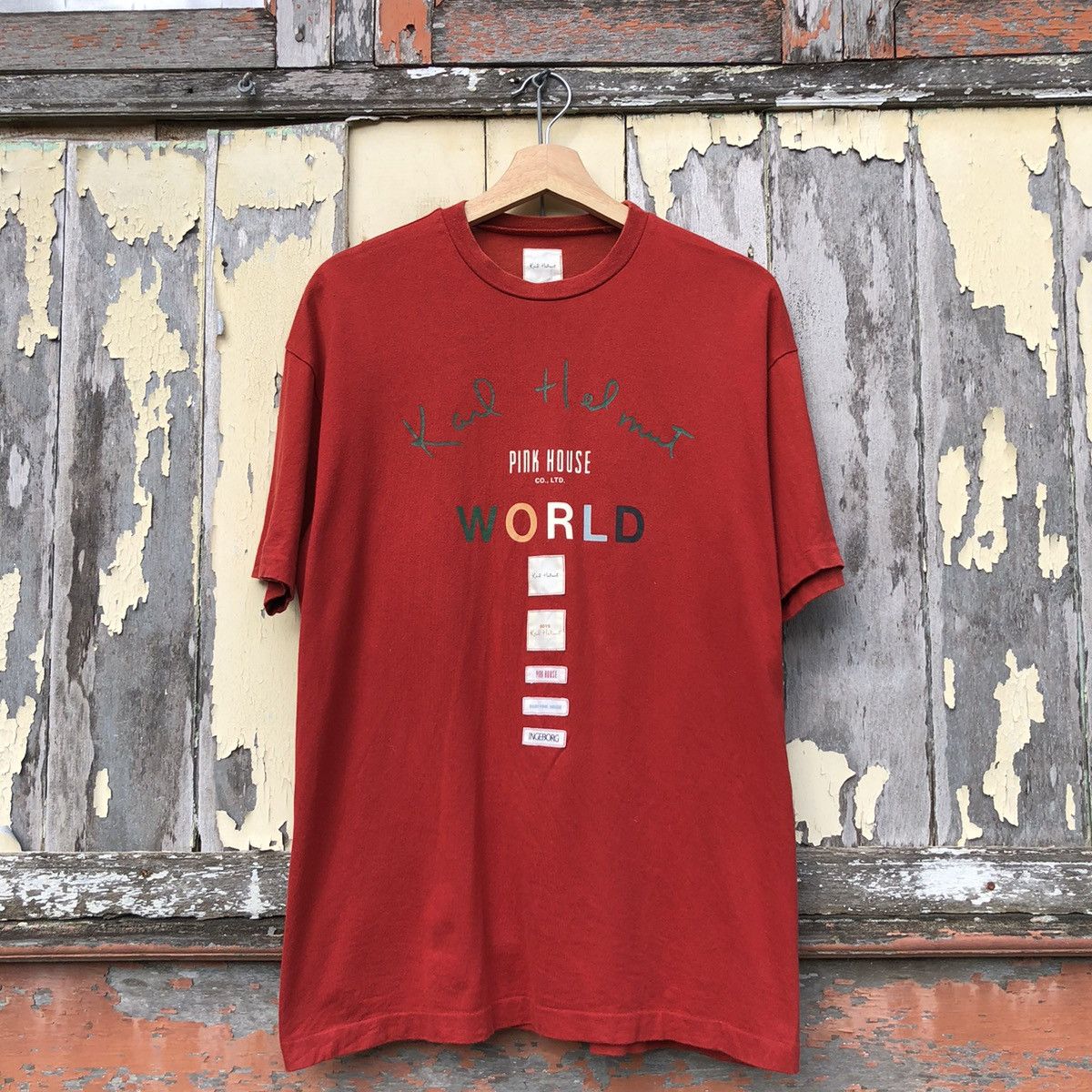 Vintage Karl Helmut Pink House Tshirt