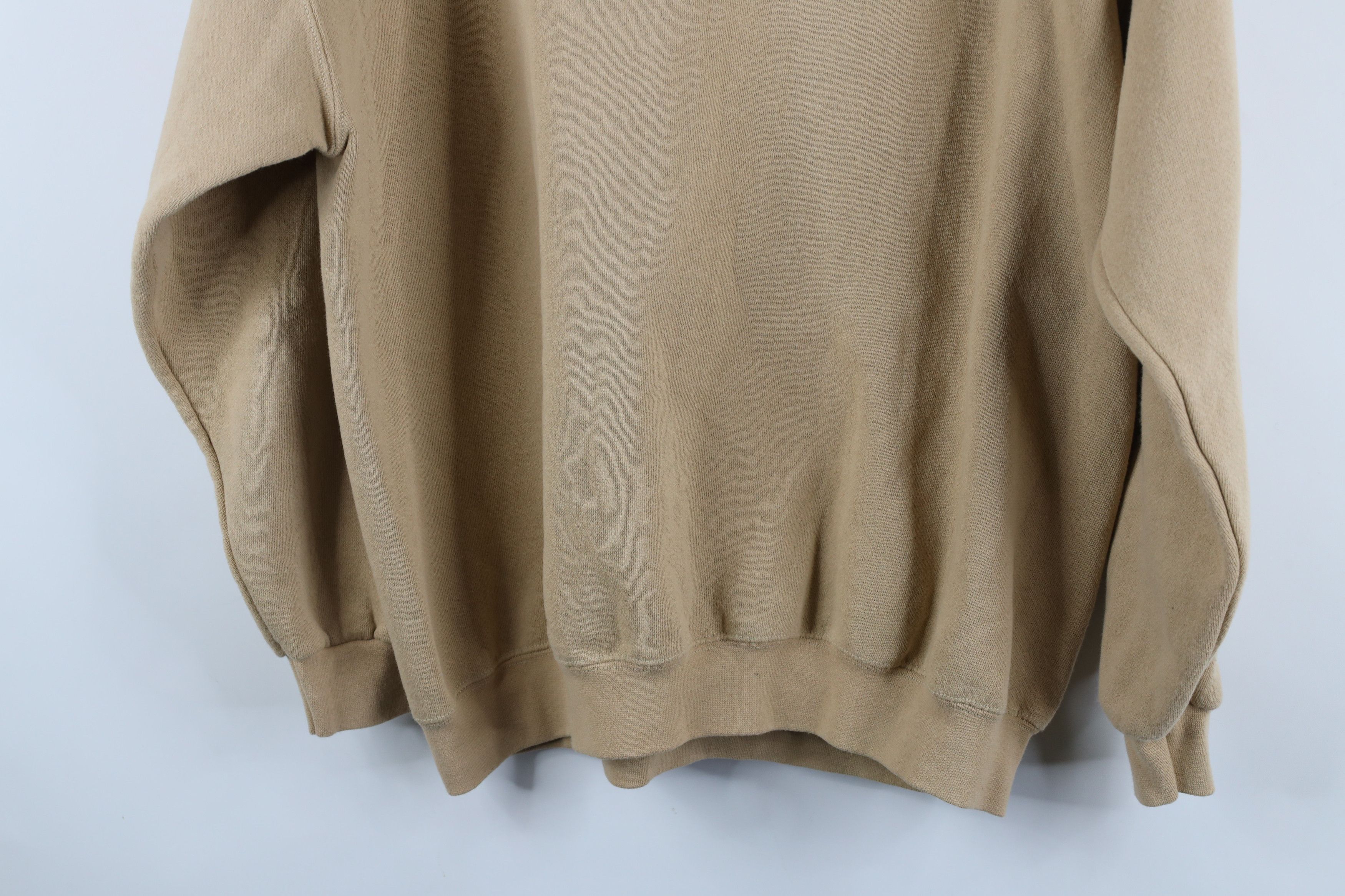 Vintage Vintage 90s Streetwear Crewneck Sweatshirt Beige Brown USA Size US XL / EU 56 / 4 - 8 Thumbnail