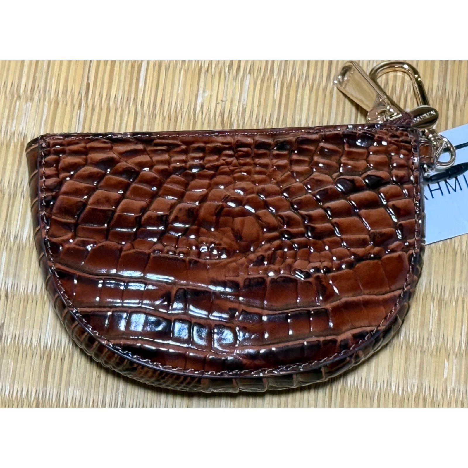 BRAHMIN VINTAGE Brahmin Coin Wallet Women Leather Brown 2000s Melbourne Pecan Size ONE SIZE - 3 Thumbnail