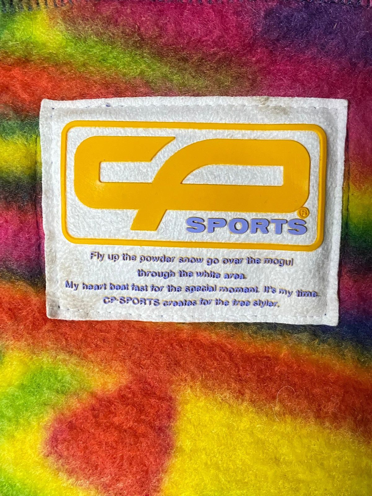 Japanese Brand CP Sports Multicolored Fleece Pullover Jacket (160) Size US XL / EU 56 / 4 - 7 Thumbnail
