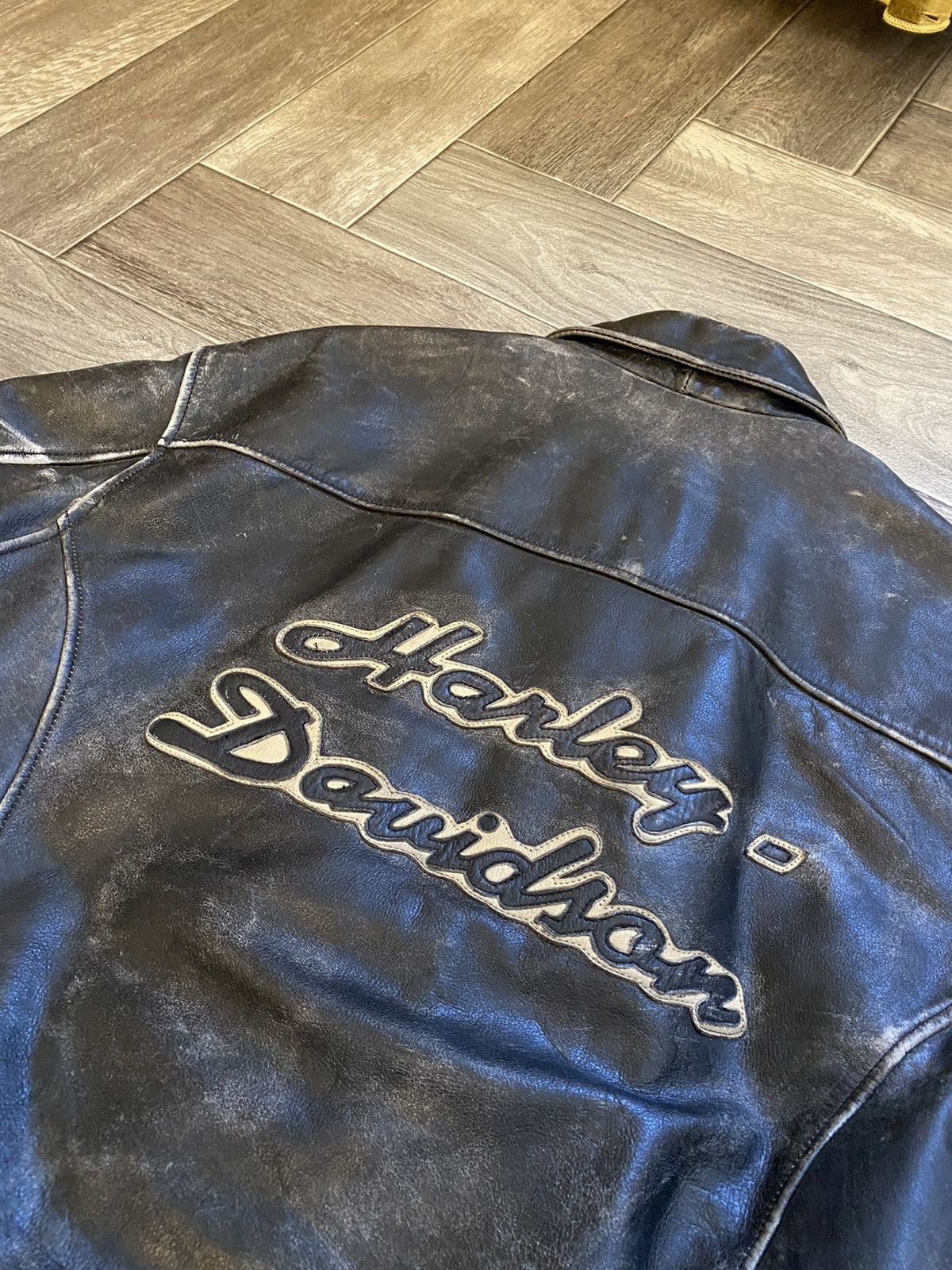 Harley Davidson × Vintage 1993 Harley Davidson vintage leather jacket racing Size US L / EU 52-54 / 3 - 16 Thumbnail