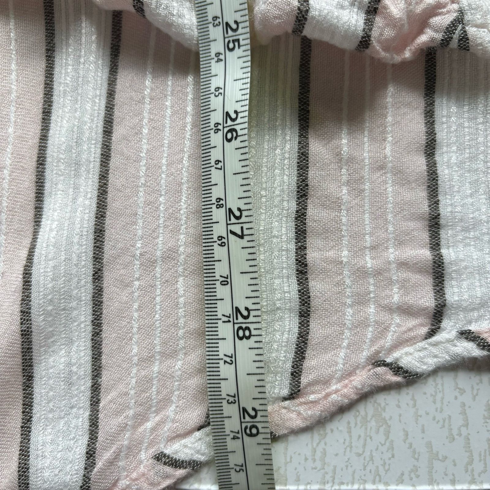 Other Vintage America Blues Pink & White Hi-Low Shirt Boho Size XL Size XL / US 12-14 / IT 48-50 - 5 Thumbnail