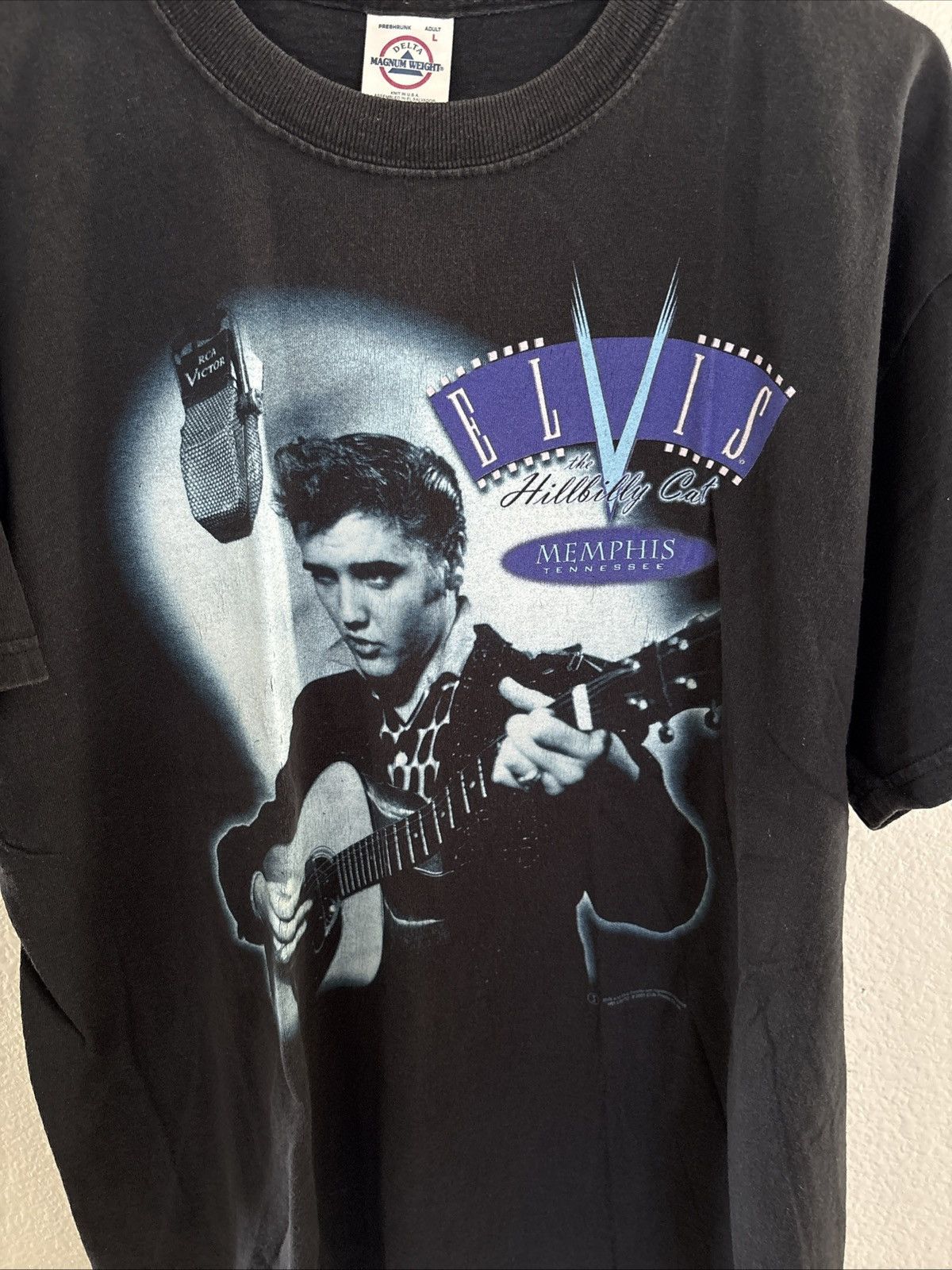 Delta Vintage Elvis Presley The Hillbilly Cat Memphis shirt Sz L Size US L / EU 52-54 / 3 - 18 Thumbnail