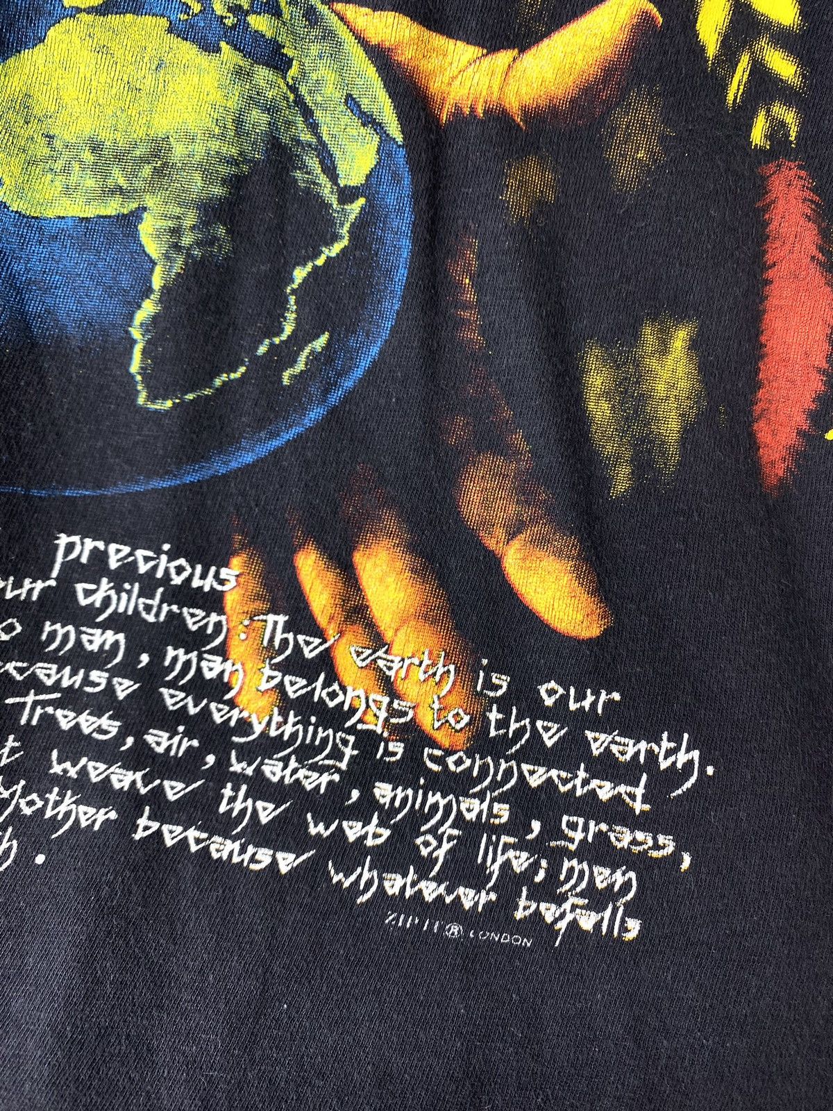 Other 💥Rare! 80-90’s Vintage Indian Spirit Boxy T Shirt 3d Emblem Size US XL / EU 56 / 4 - 4 Thumbnail
