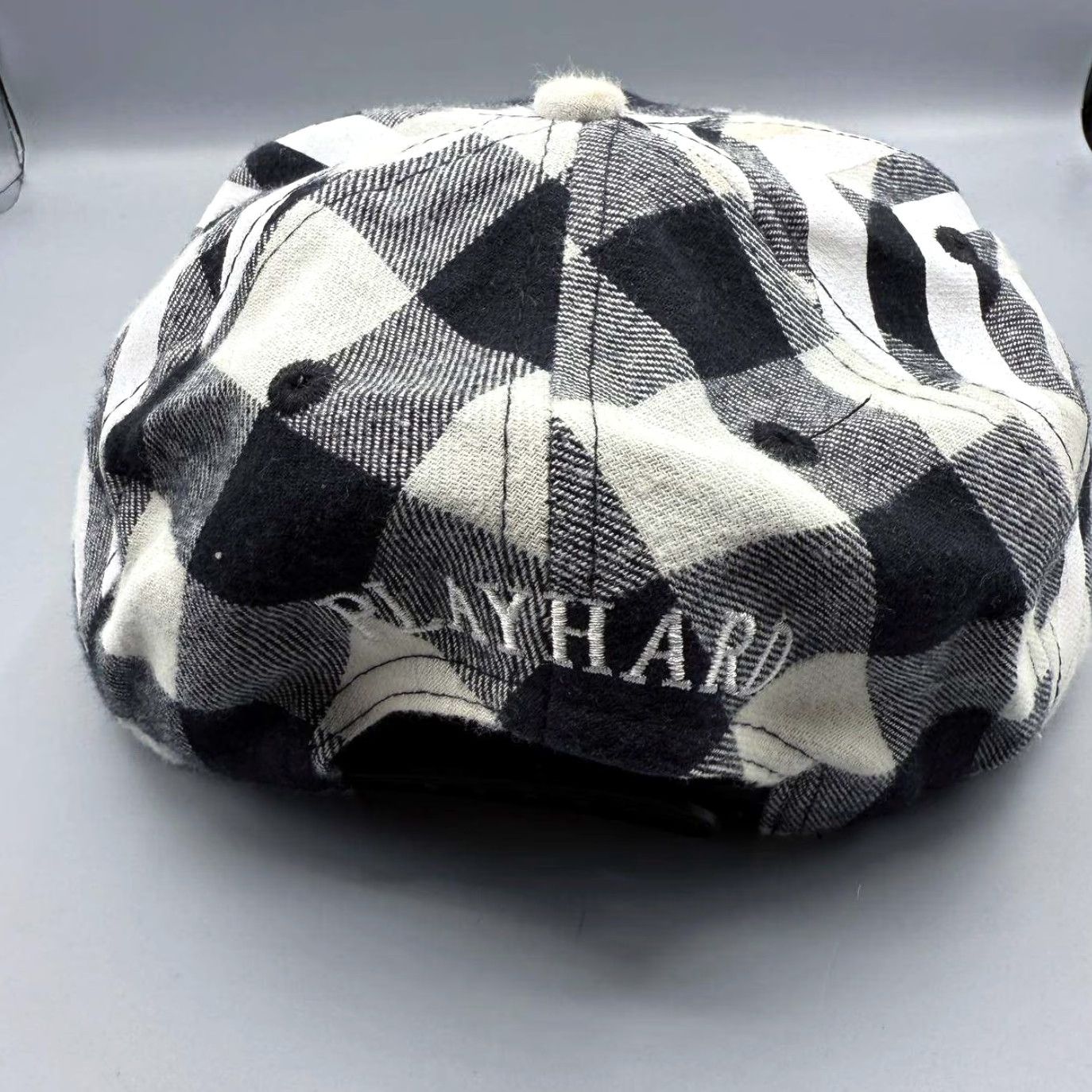 Jordan Brand Jordan 23 Banned Hat Men Black White Plaid Play Hard Snap Back Cap Size ONE SIZE - 7 Thumbnail