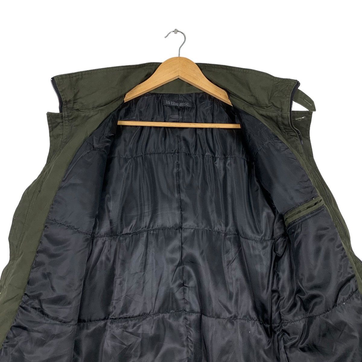 In The Attic IN THE ATTIC Turtleneck Four Pocket Green Jacket #1154-C53 Size US M / EU 48-50 / 2 - 10 Thumbnail