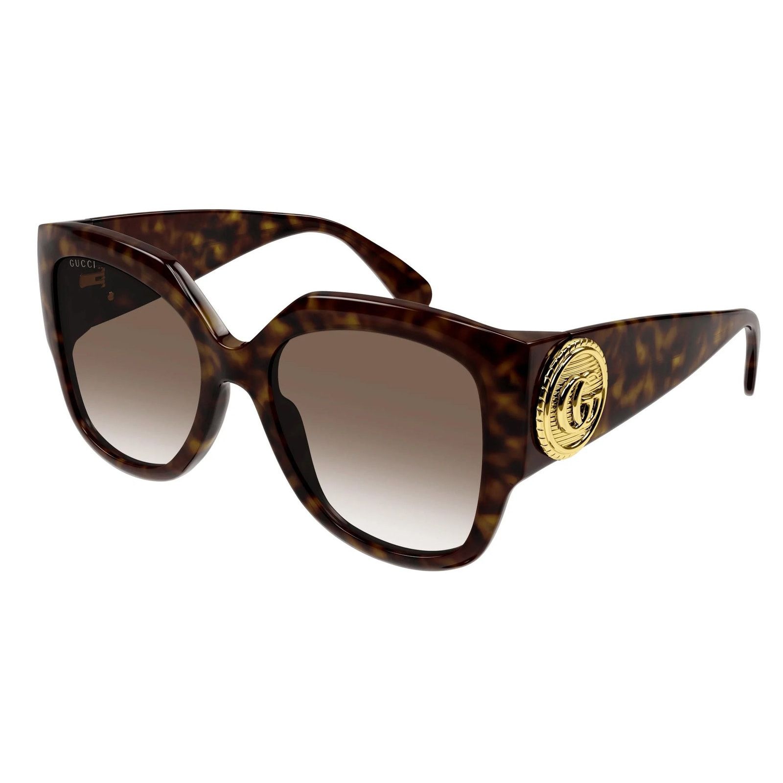 Gucci NEW Gucci Sunglasses GG1407S 003 Dark Havana/Brown Gradient Size ONE SIZE - 11 Thumbnail