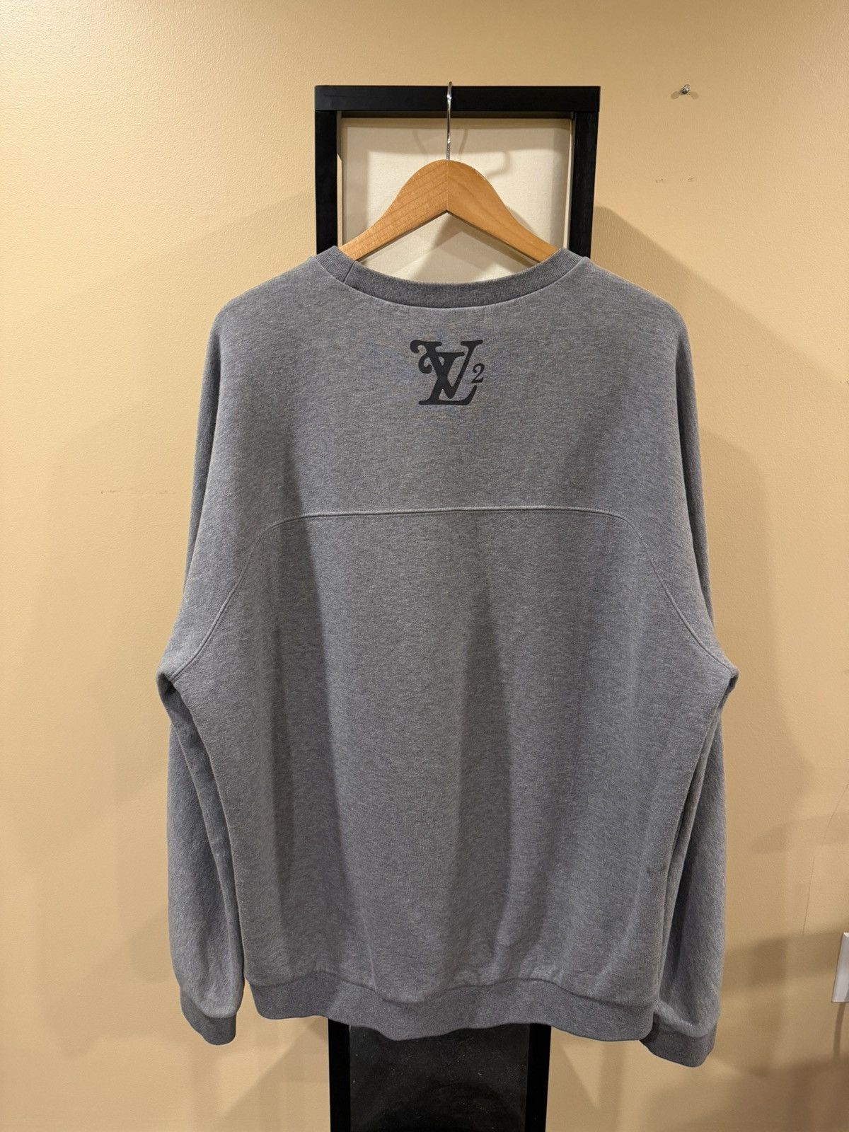 Louis Vuitton × Nigo Louis Vuitton x Nigo Human Heather Grey Crewneck SweatShirt Size US XXL / EU 58 / 5 - 2 Thumbnail