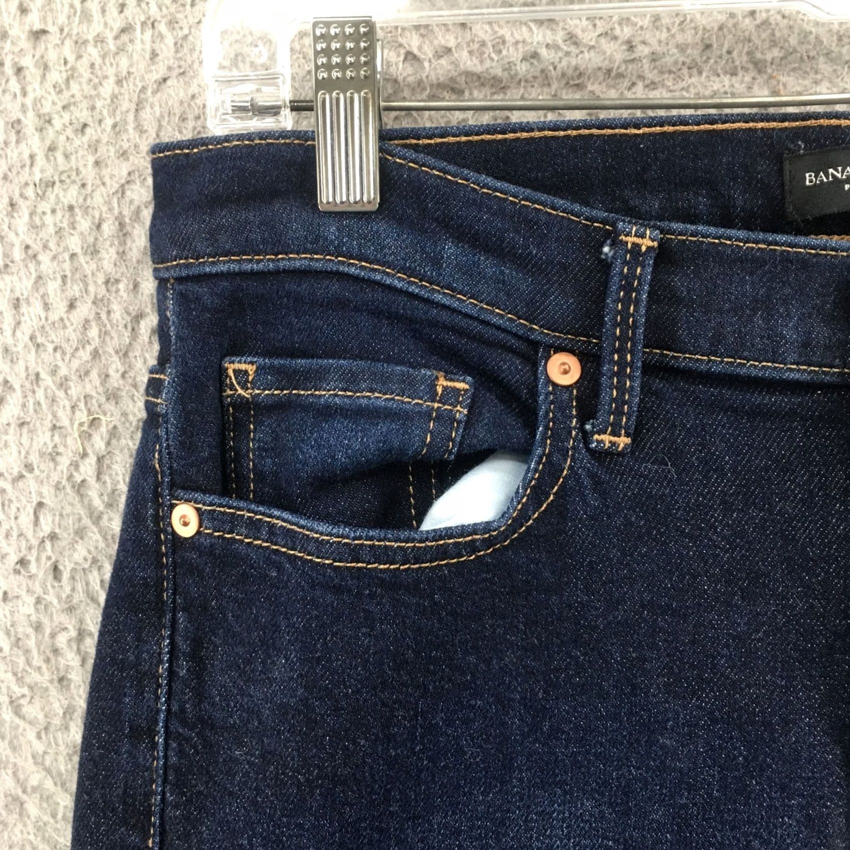 Banana Republic Banana Republic Jeans Womens 28 Blue Denim Mid Rise Straight Leg 5-Pocket Regular Inseam 26" Jeans Mens Womens Boys Girls Size 28" / US 6 / IT 42 - 4 Thumbnail