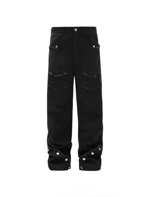 Japanese Brand VIBE Vintage Street 4-in-1 Rivet Pocket Jeans Size US 30 / EU 46 - 5 Thumbnail