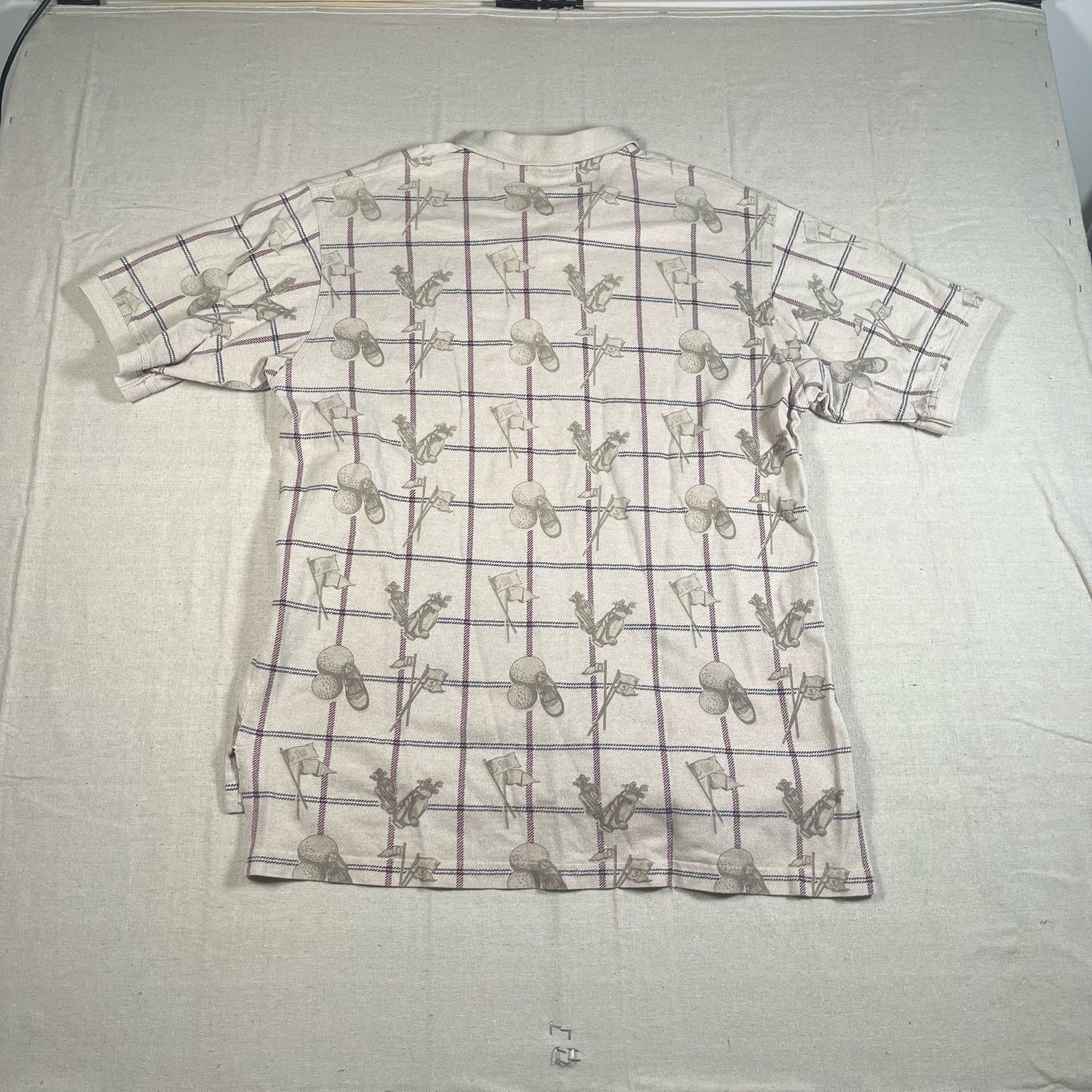 Izod Vintage 90s Rare IzodClub Mens XL Polo All Over Golf Pattern Size US XL / EU 56 / 4 - 2 Thumbnail