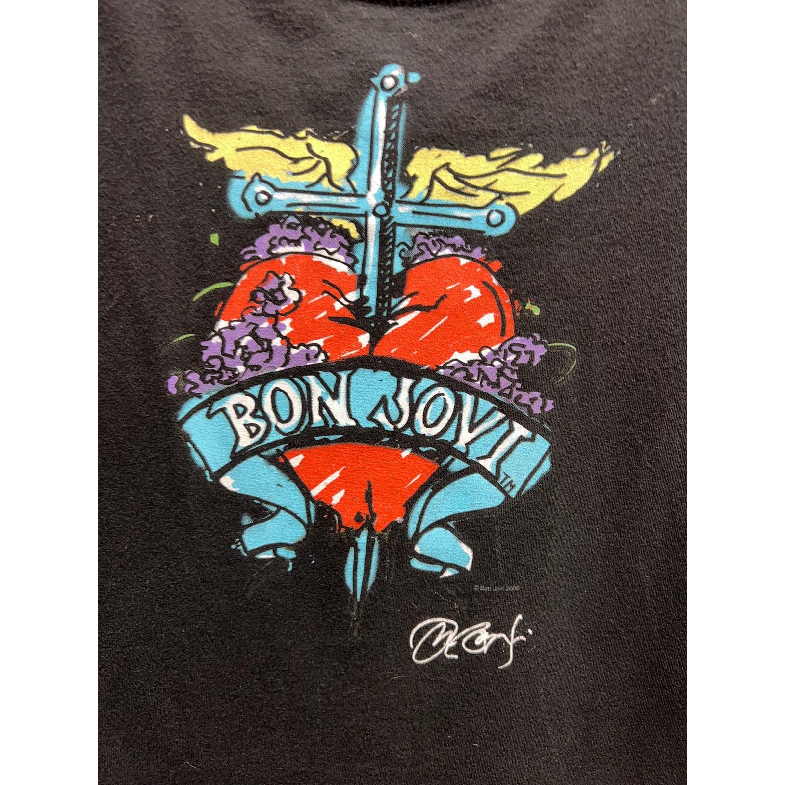 Hard Rock Cafe Womens Bon Jovi Shirt Hard Rock Cafe Tour Tee Top Large Size L / US 10 / IT 46 - 2 Thumbnail